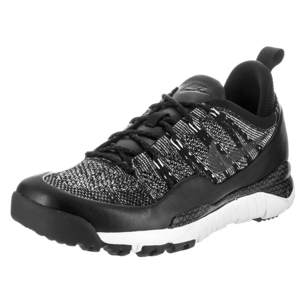 Nike Men`s Lupinek Flyknit Low Casual Shoes Black 882685 100 Sz 13 - Black