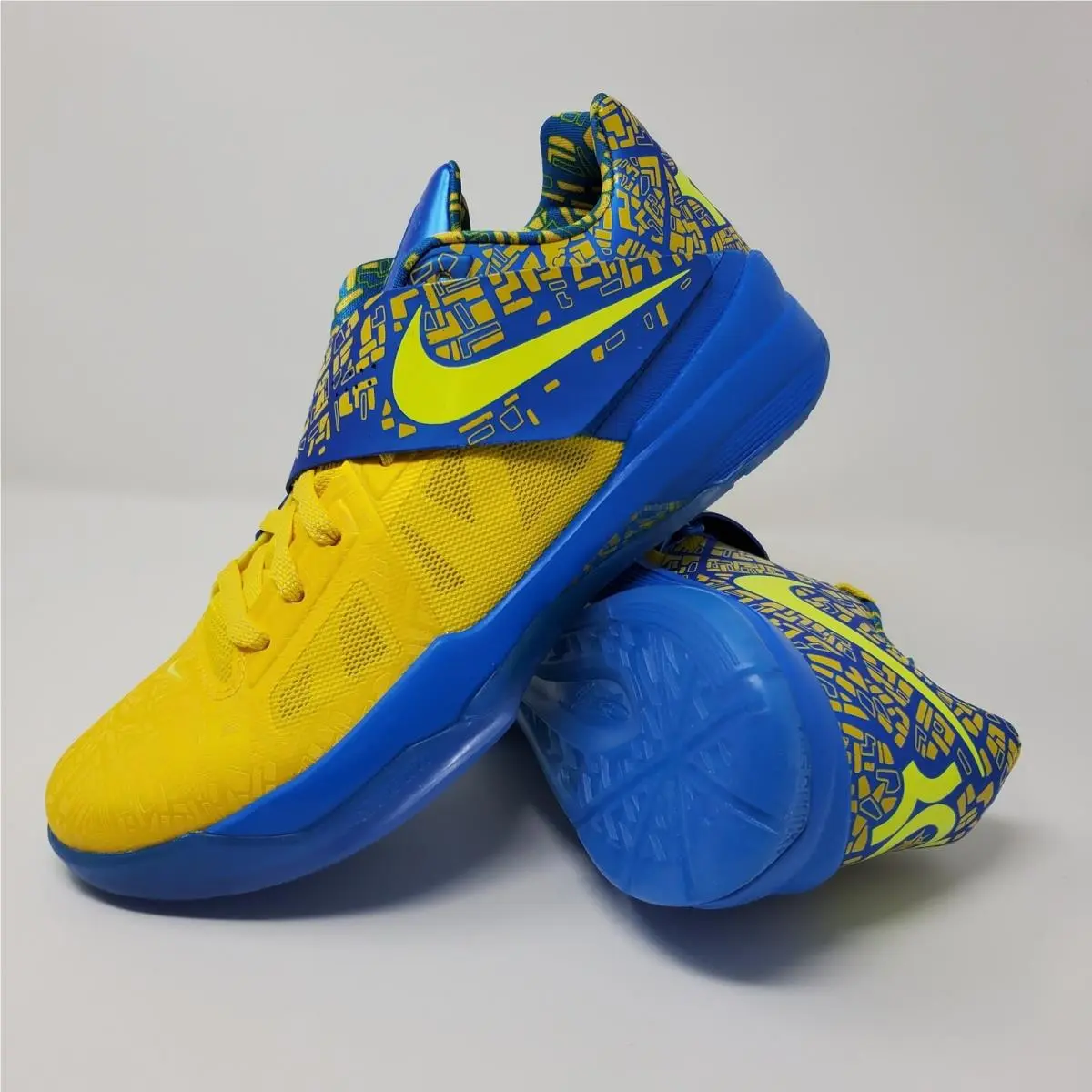 Nike Zoom KD 4 Scoring Title 2025 Blue Lemon Twist FZ5916-400 Men`s Size 10 - Blue