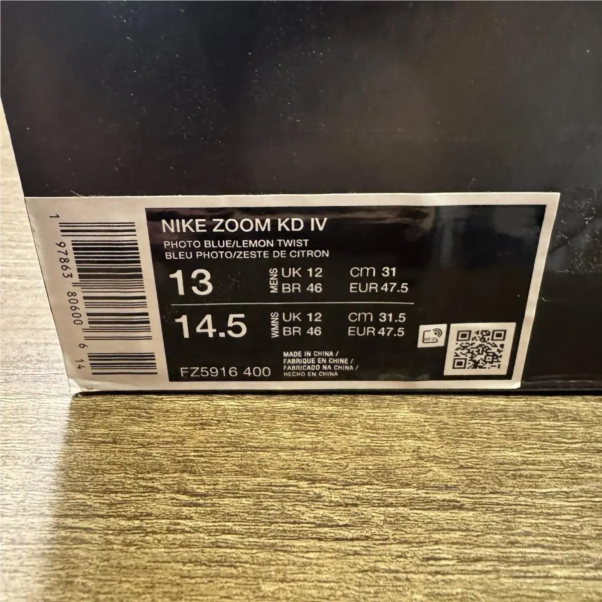 Nike shoes - Nike KD 4 - FZ5916-400 - Yellow 0