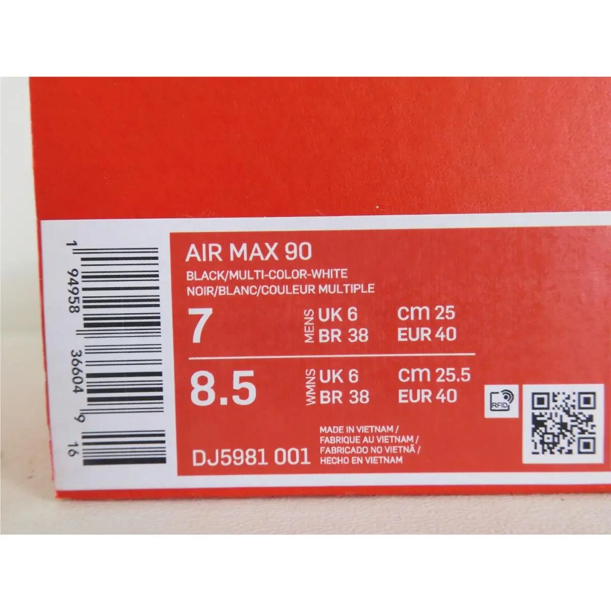 Nike shoes - Nike Air Max 90 - Air Max - Black (UPC: 194958366049) 3