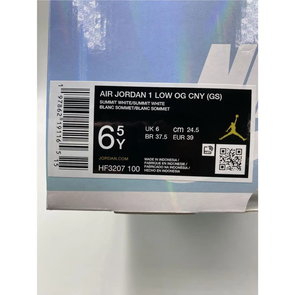 Nike shoes - Nike Air Jordan 1 - Air - HF3207 100 - Summit White (UPC: 197862191165) 6