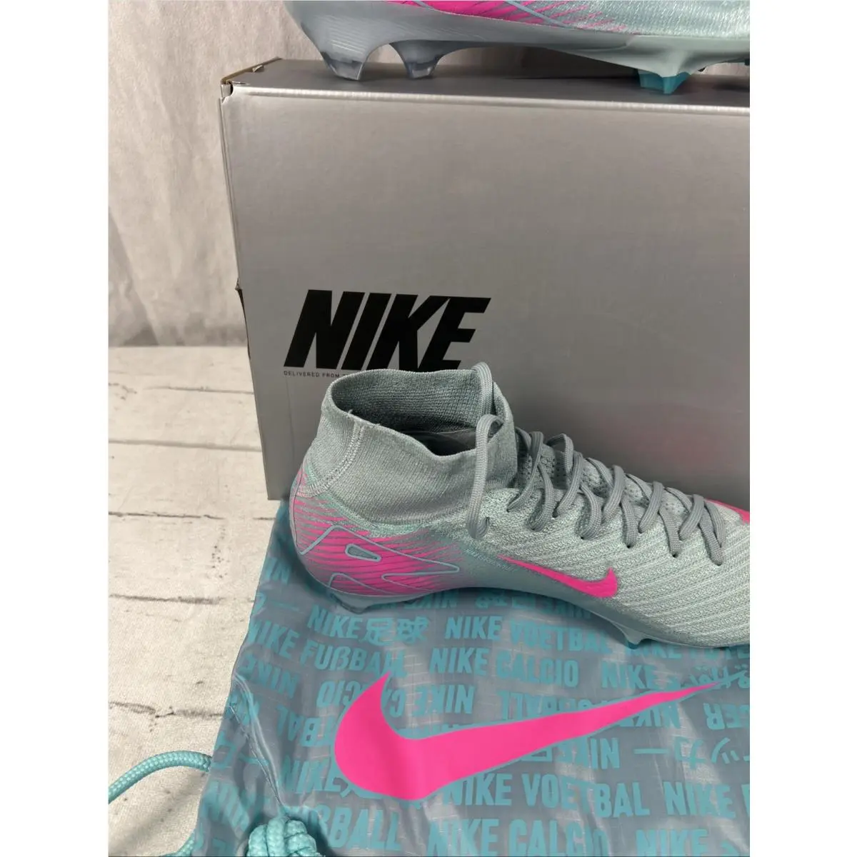 Nike shoes - Nike Zoom Superfly 10 Elite FG - FQ1454-301 - Ocean Cube / Pink Blast (UPC: 197862732979) 3