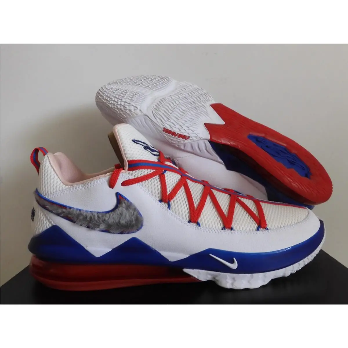 Nike Lebron 17 Xvii Low Tune Squad White-university Red SZ 18 CD5007-100