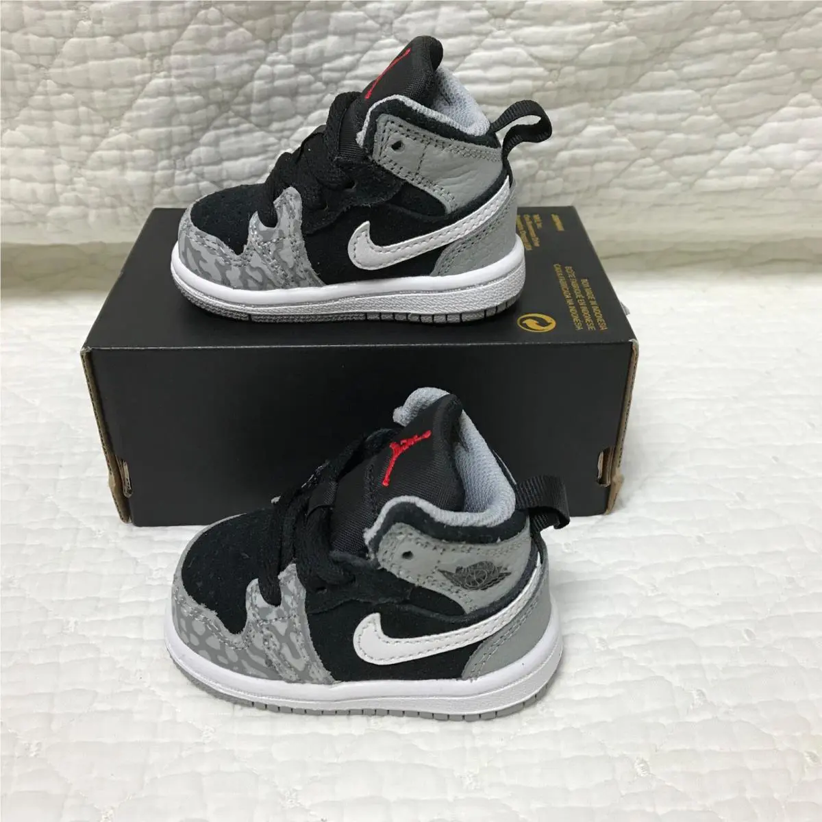 Nike shoes - Jordan 1 MID SE (TD) - Black/Gray 1