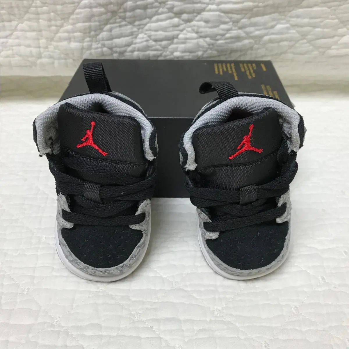 Nike shoes - Jordan 1 MID SE (TD) - Black/Gray 7