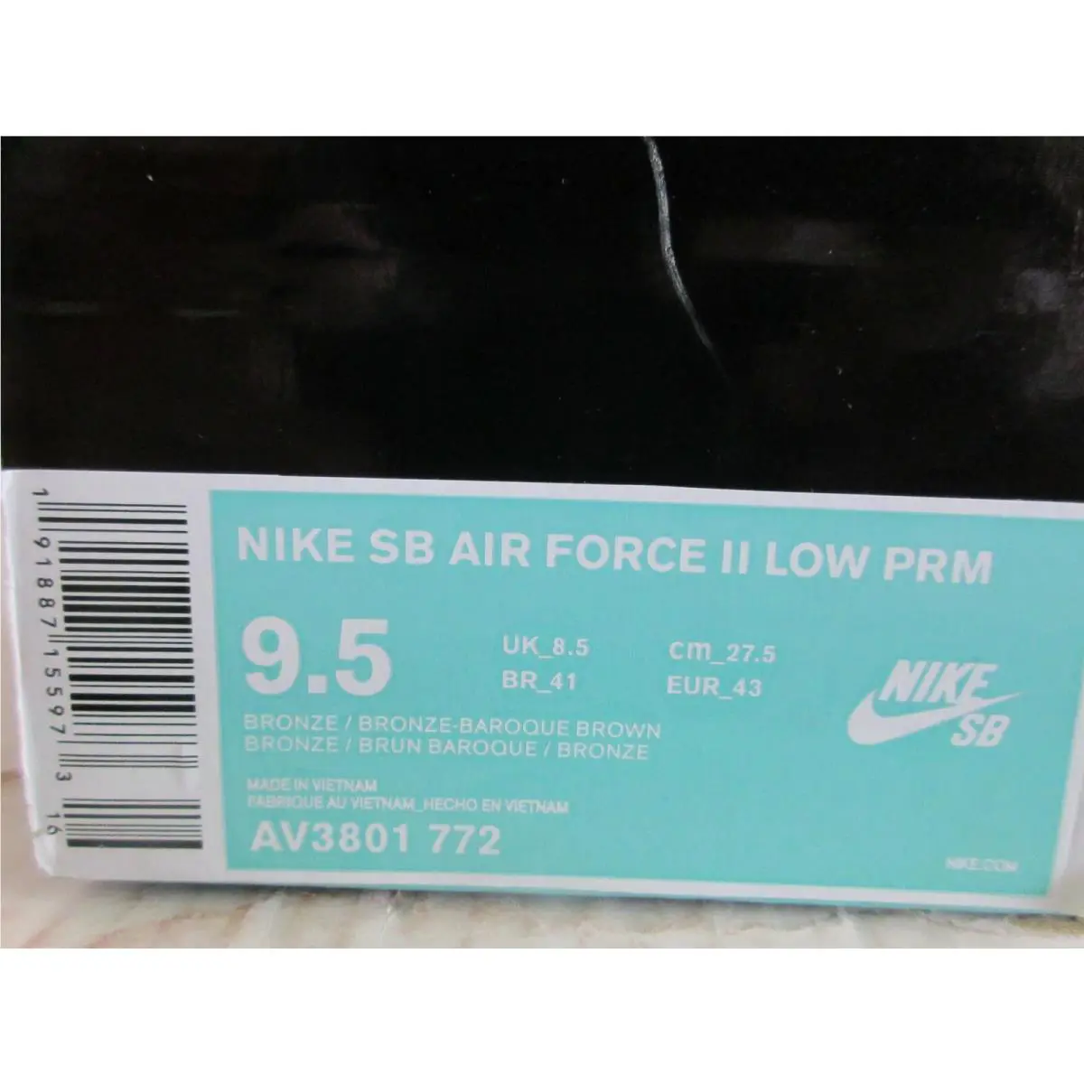 Nike shoes - Nike SB Air Force II - AV3801-772 - Brown (UPC: 191887155973) 3