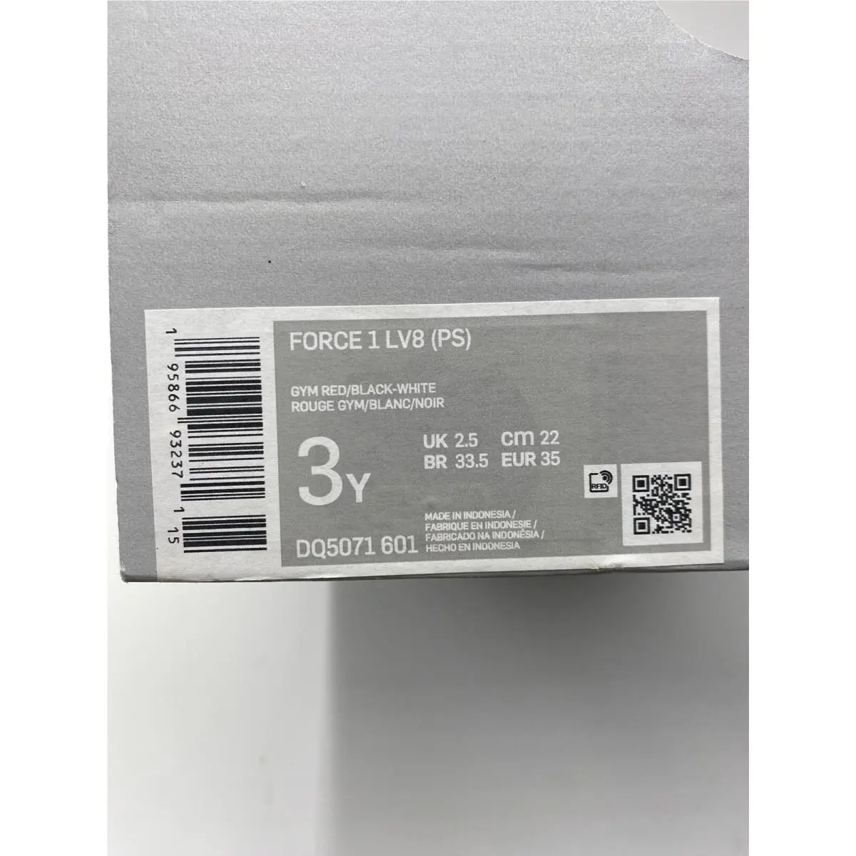 Nike shoes - Nike Force 1 - Force - DQ5071 601 - Gym Red/Black-White (UPC: 195866932371) 6