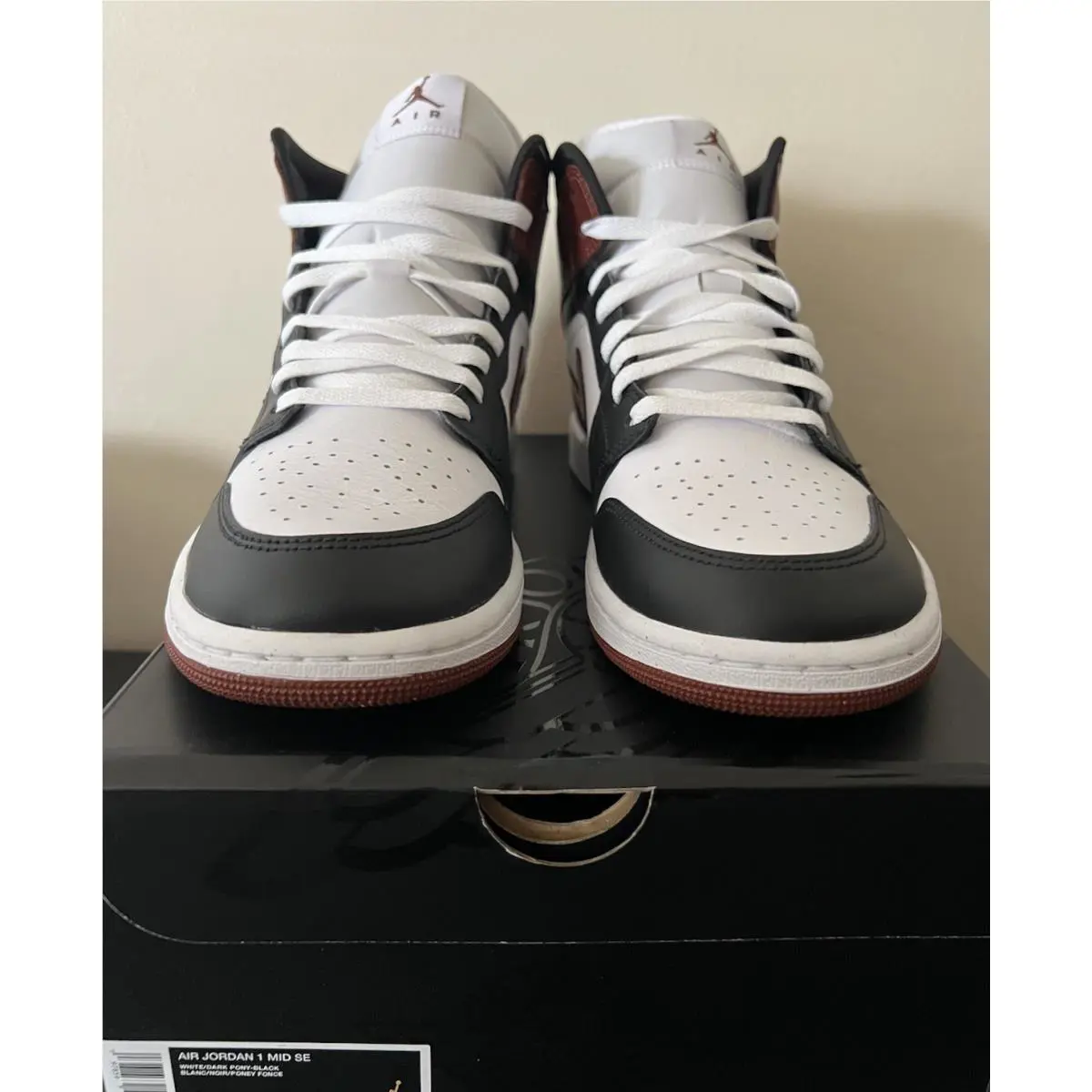 Nike shoes - Nike Air Jordan 1 - Air - HF3216-102 - Dark Pony/White/Black 5