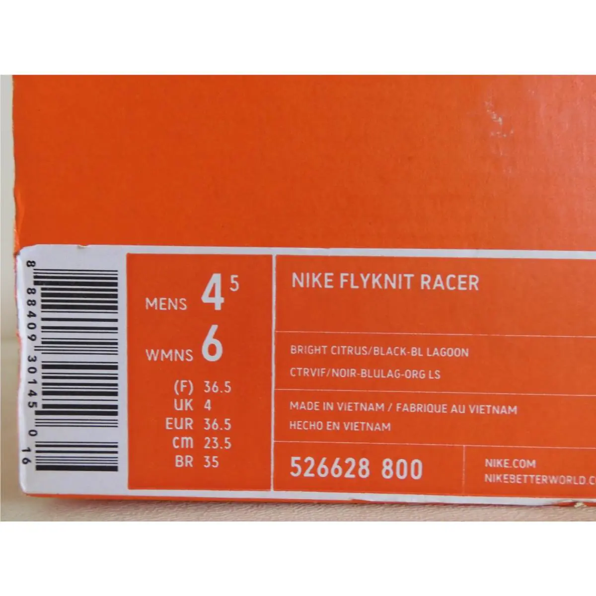 Nike shoes - Nike Flyknit Racer - Flyknit Racer - Yellow (UPC: 888409301450) 3