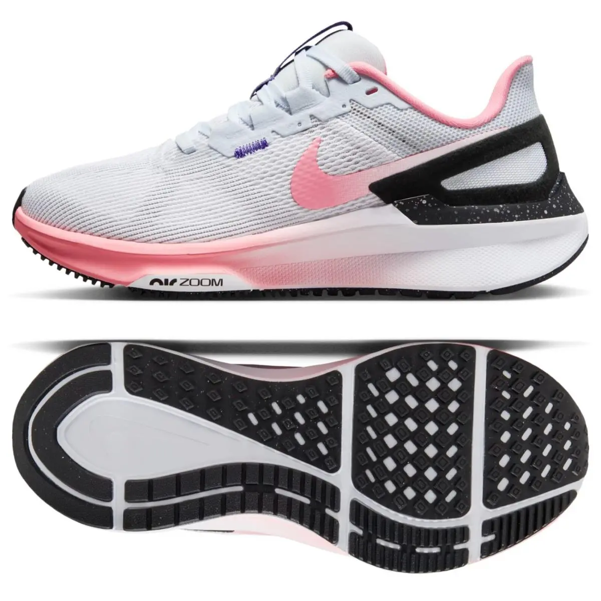 Nike W Air Zoom Structure 25 White/coral Chalk FQ8770-100 Women`s Shoes Size 12