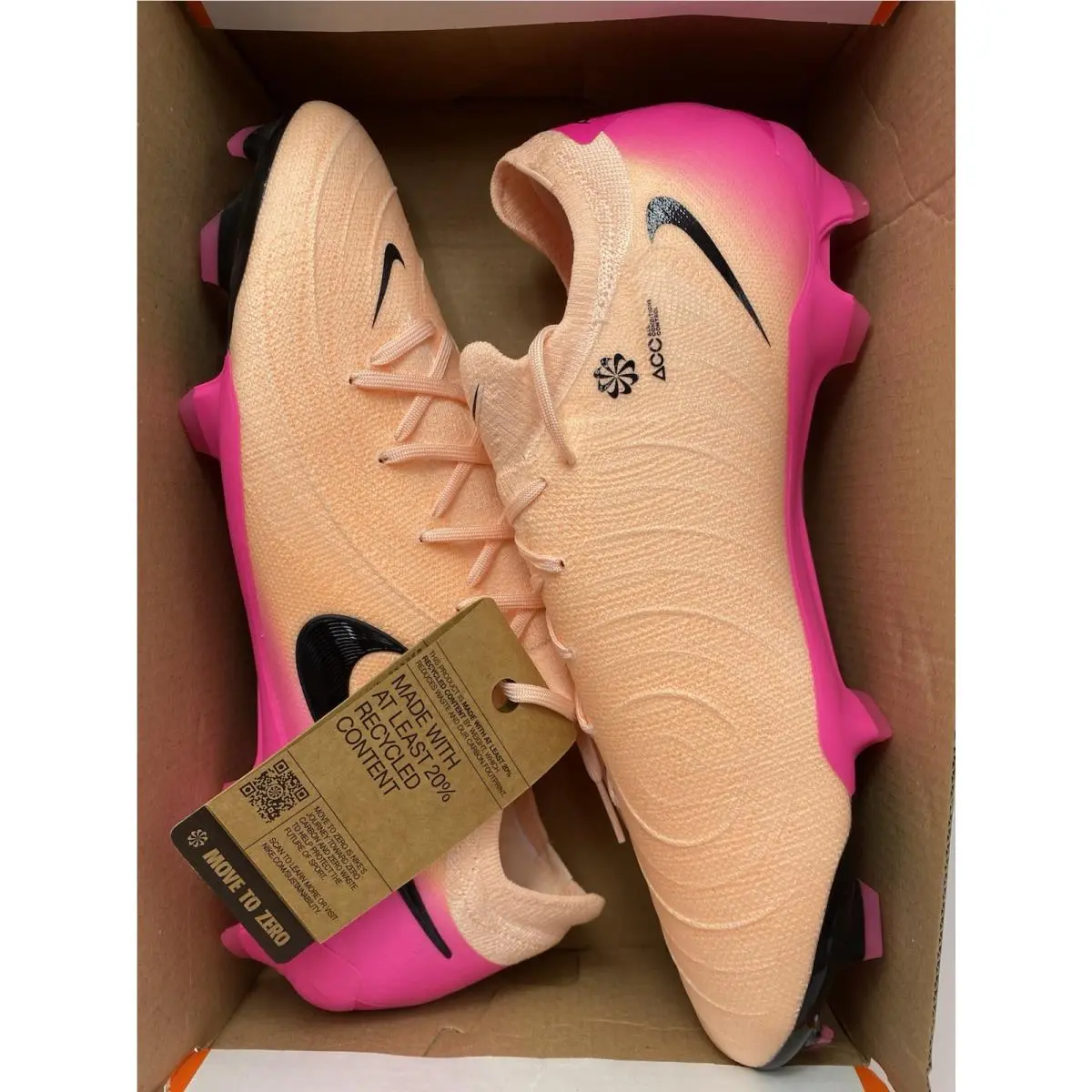 Nike shoes - Nike Phantom GX - Phantom - FJ2563-800 - Crimson Tint/Black-Pink Blast (UPC: 197862766448) 5