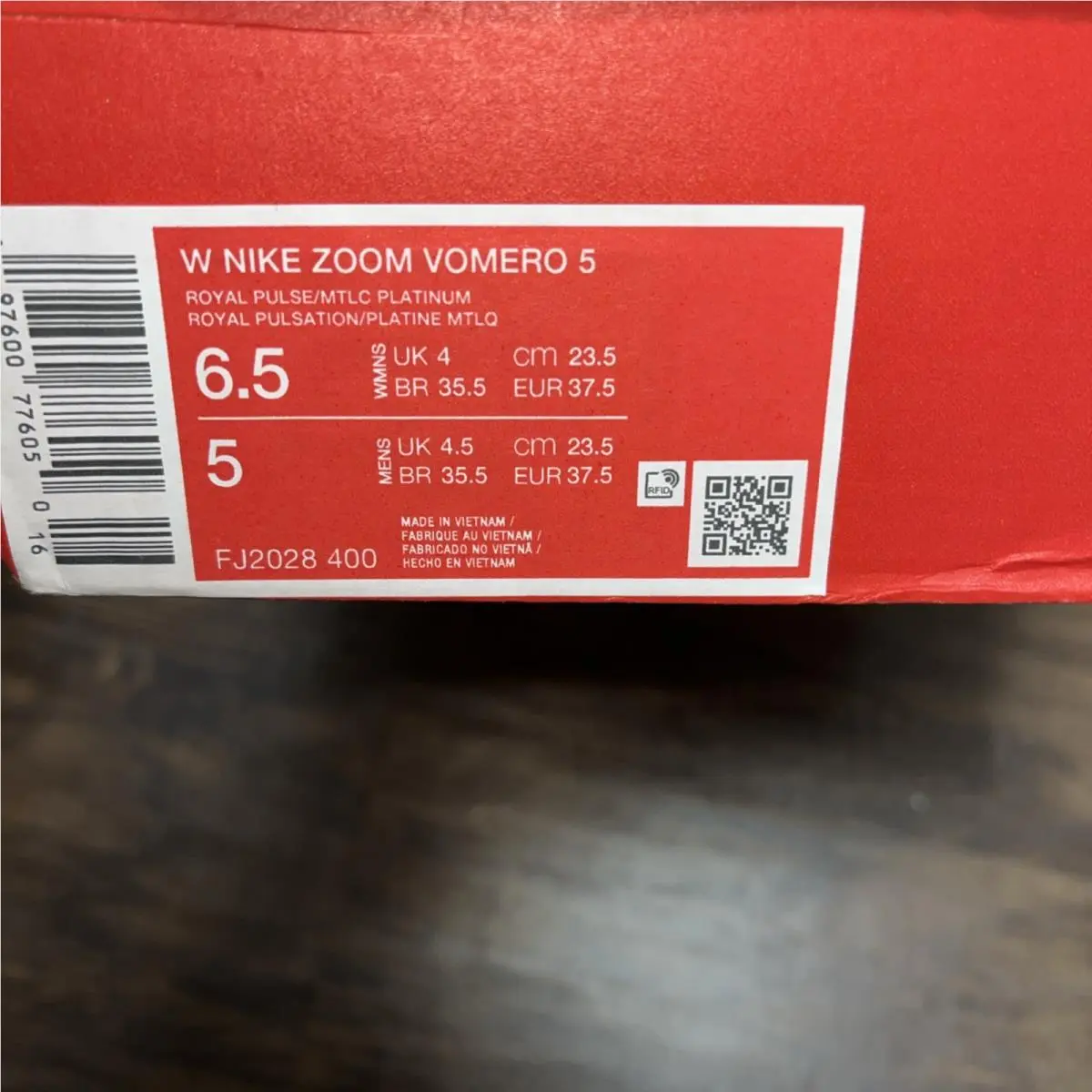 Nike shoes - Nike Zoom Vomero 5 - Zoom Vomero - FJ2028-400 - Royal Pulse / Football Grey / Persian Violet / Metallic Platinum (UPC: 197600778122) 5