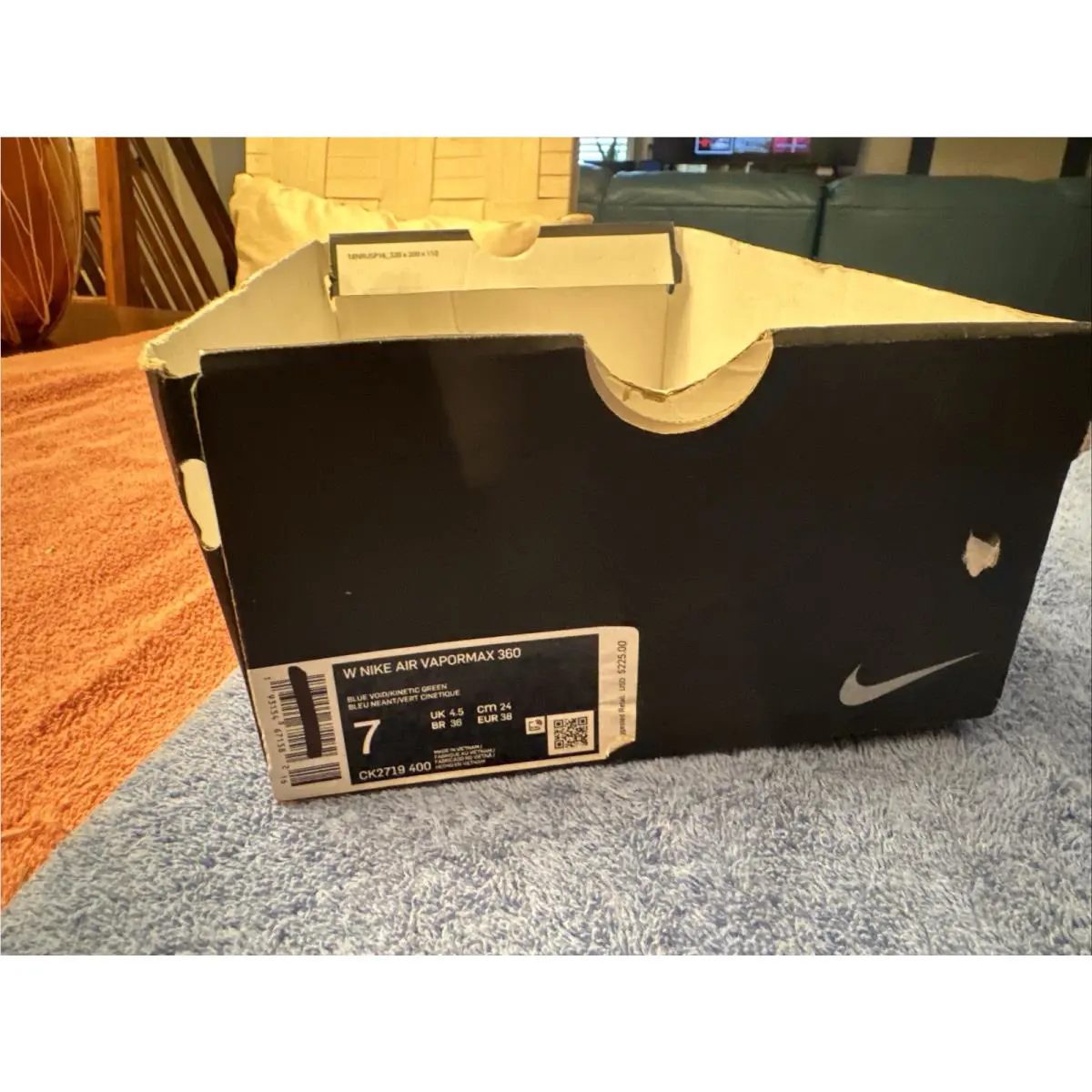 Nike shoes - Nike Air VaporMax 360 - Air VaporMax - CK2719-400 - Blue (UPC: 0193154671582) 0