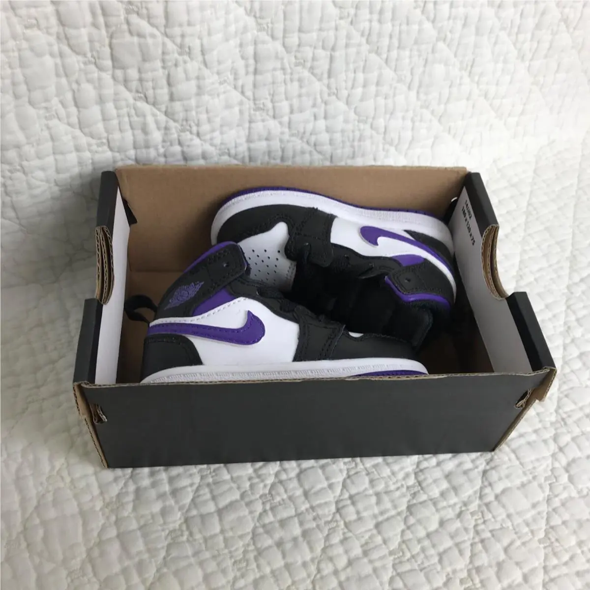 Nike shoes MID - black/Dark Iris white 8