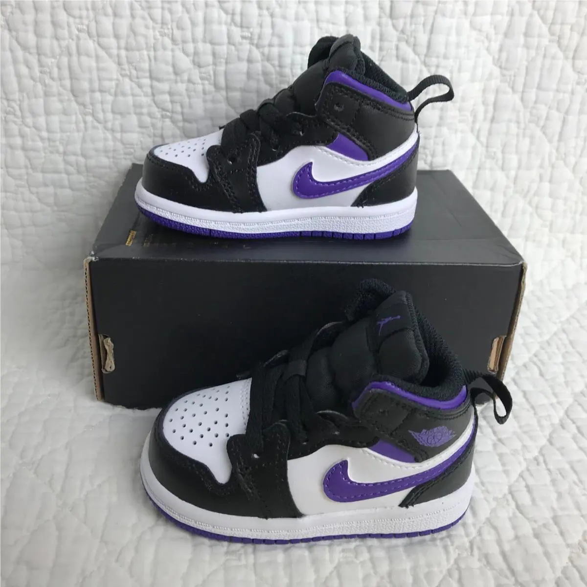 Nike shoes MID - black/Dark Iris white 0