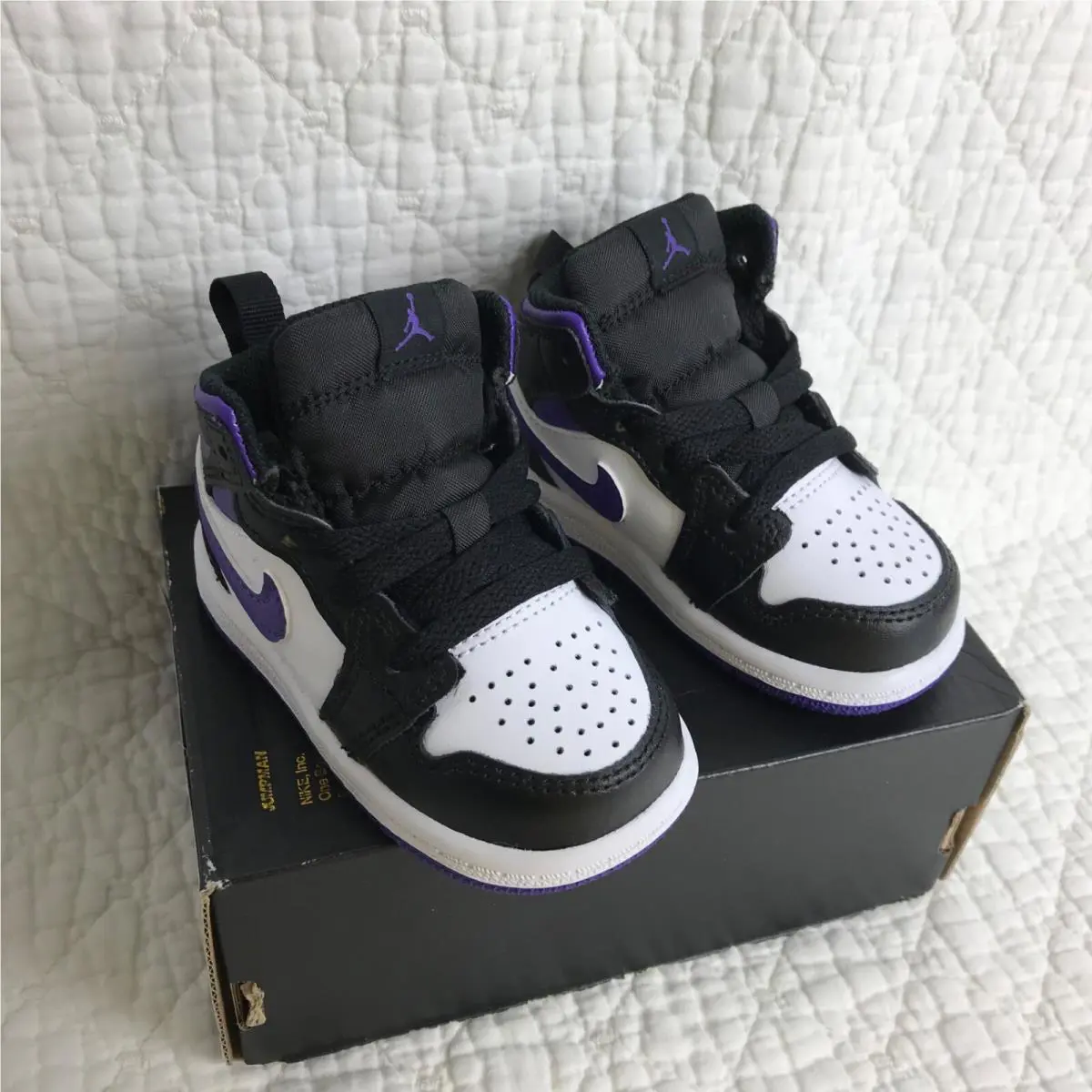 Nike shoes MID - black/Dark Iris white 6