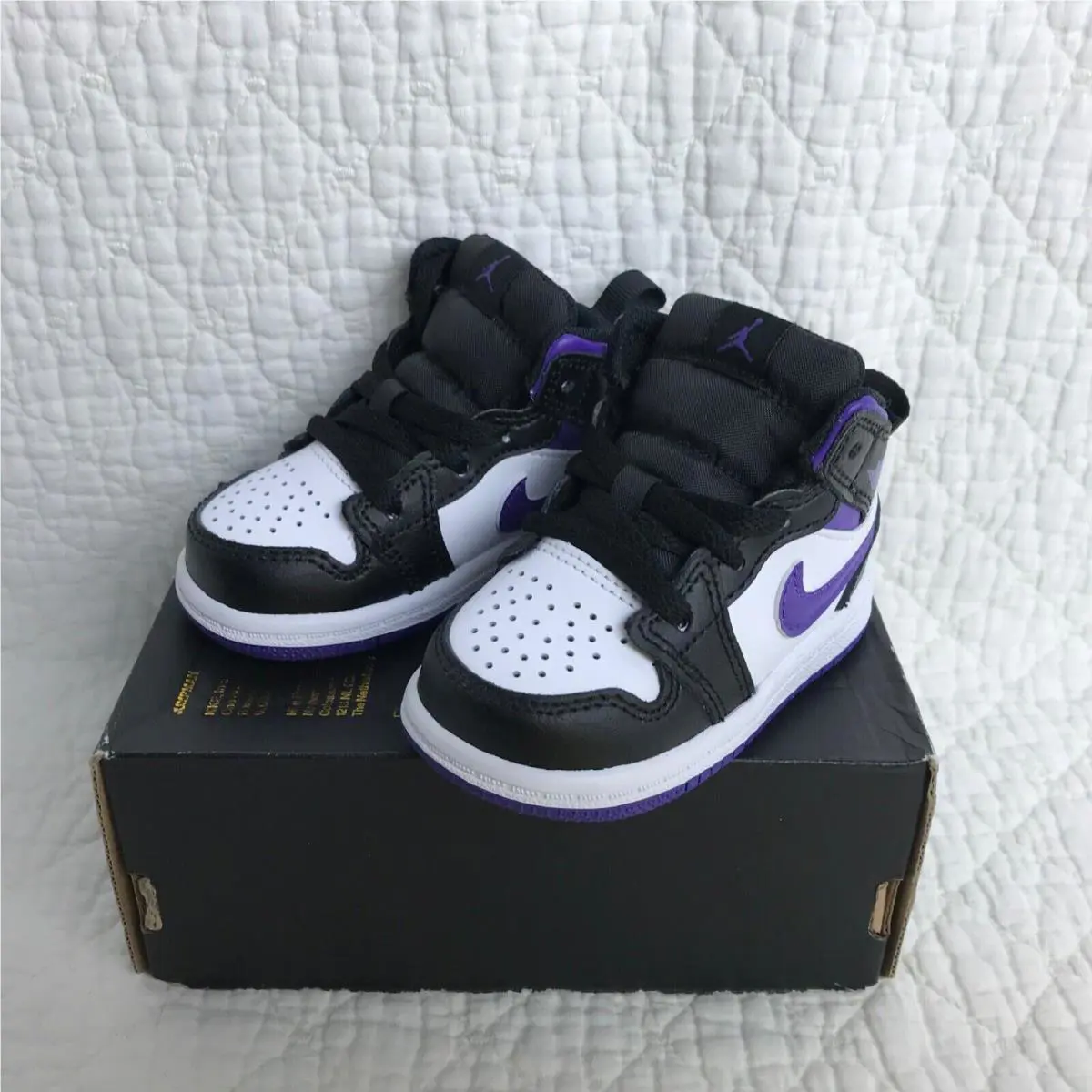 Nike shoes MID - black/Dark Iris white 7