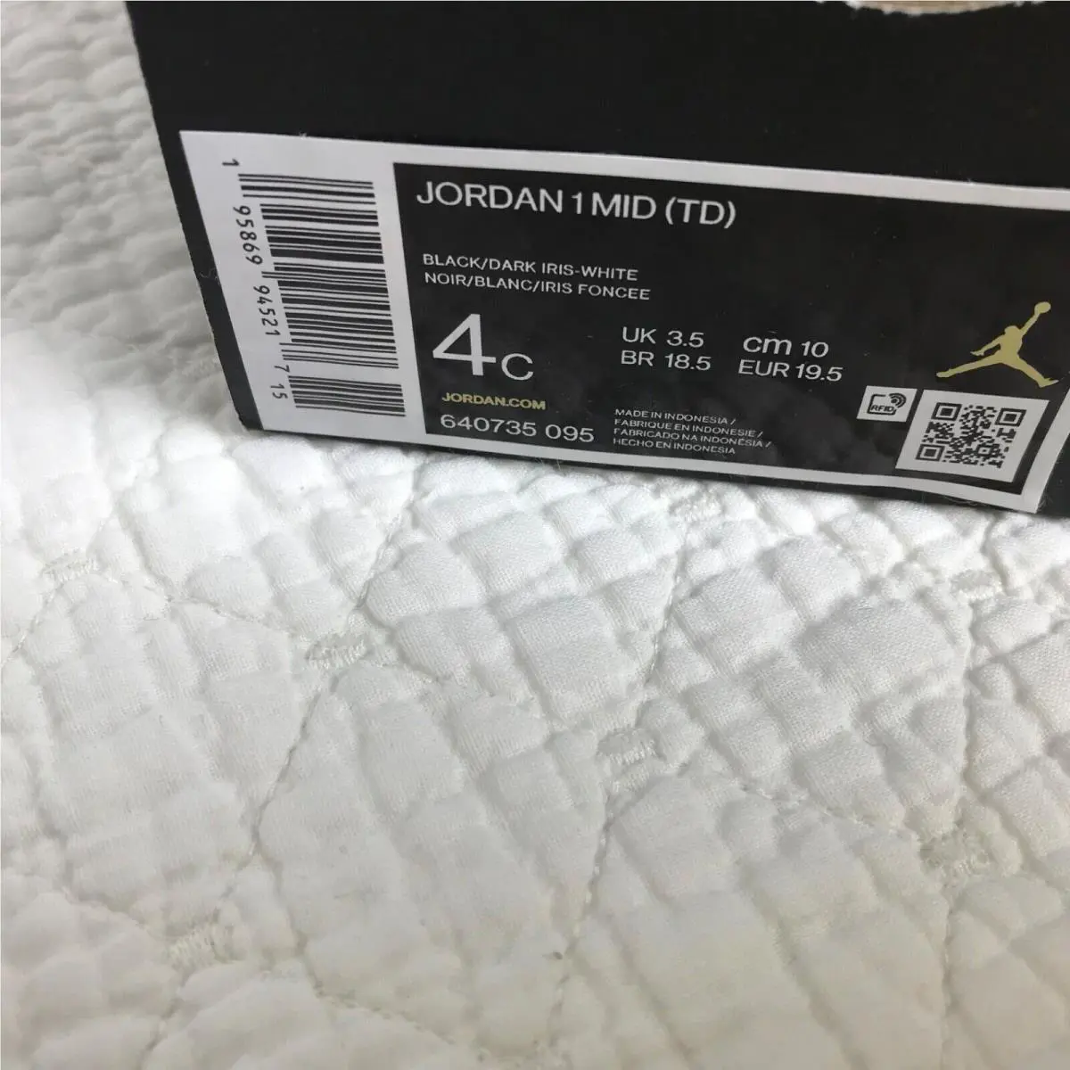 Nike shoes MID - black/Dark Iris white 10