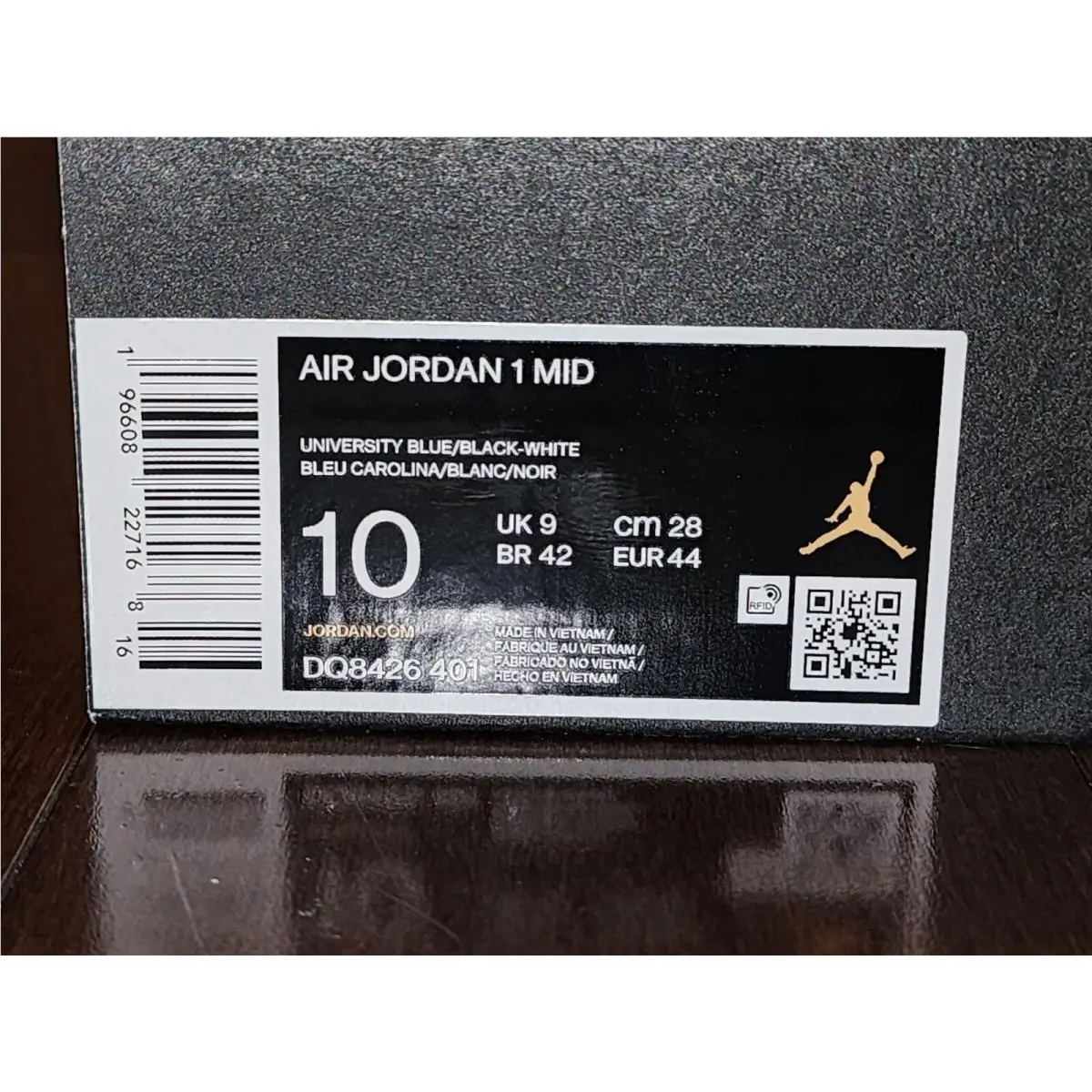 Nike shoes - Nike Air Jordan 1 - Air - DQ8426-401 - University Blue / Black-White (UPC: 196608227168) 2