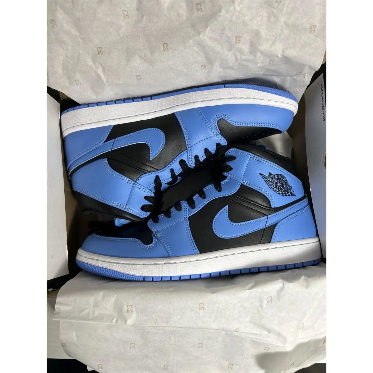 Nike shoes - Nike Air Jordan 1 - Air - University Blue/Black-white (UPC: 196608227144) 3