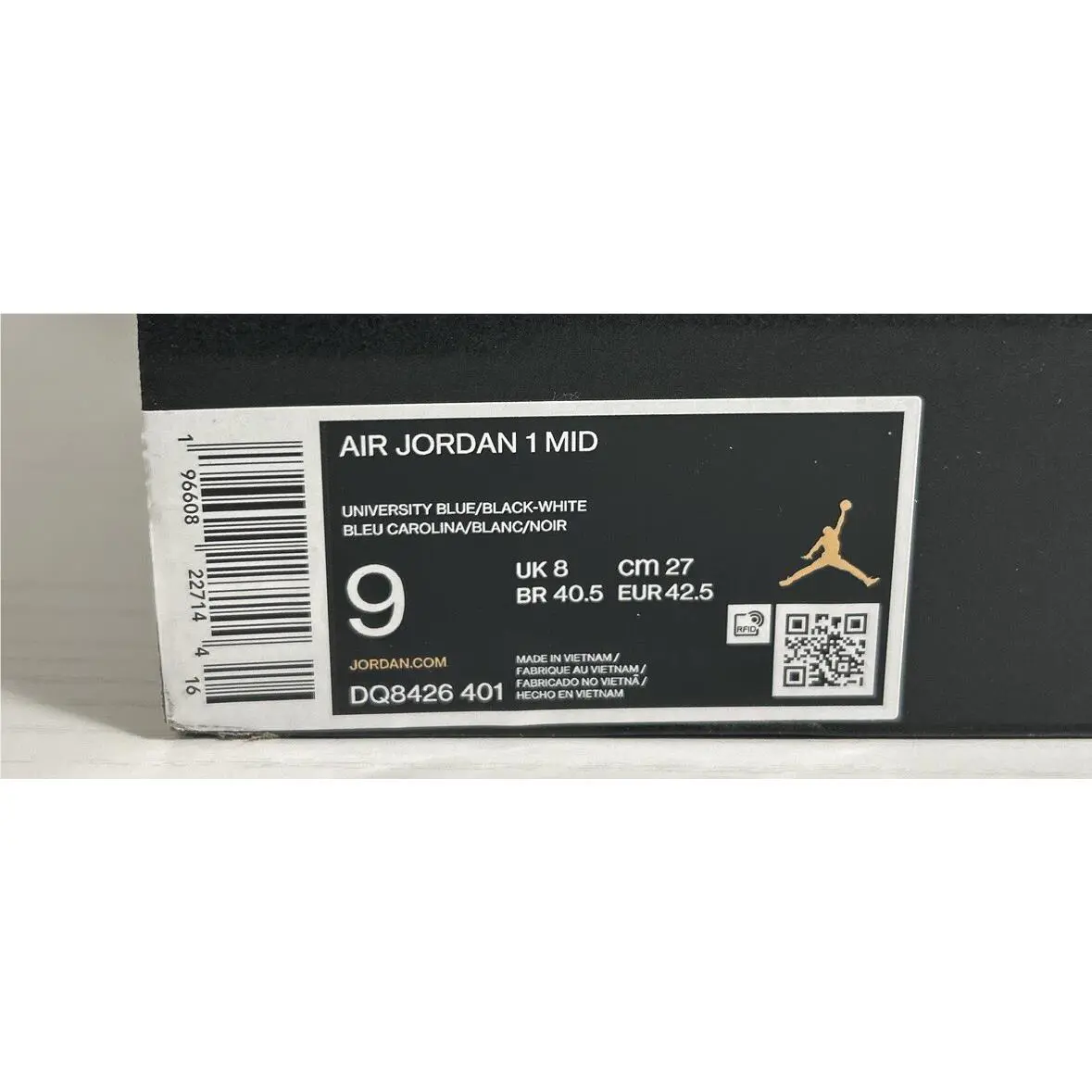 Nike shoes - Nike Air Jordan 1 - Air - University Blue/Black-white (UPC: 196608227144) 5