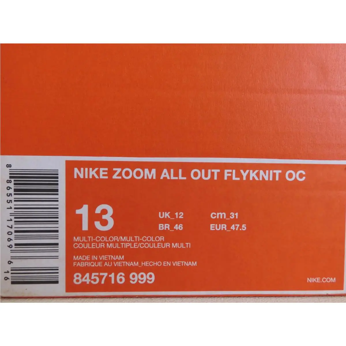 Nike shoes - Nike Zoom All Out - Zoom All Out - 845716 999 - Multicolor (UPC: 886551170696) 3