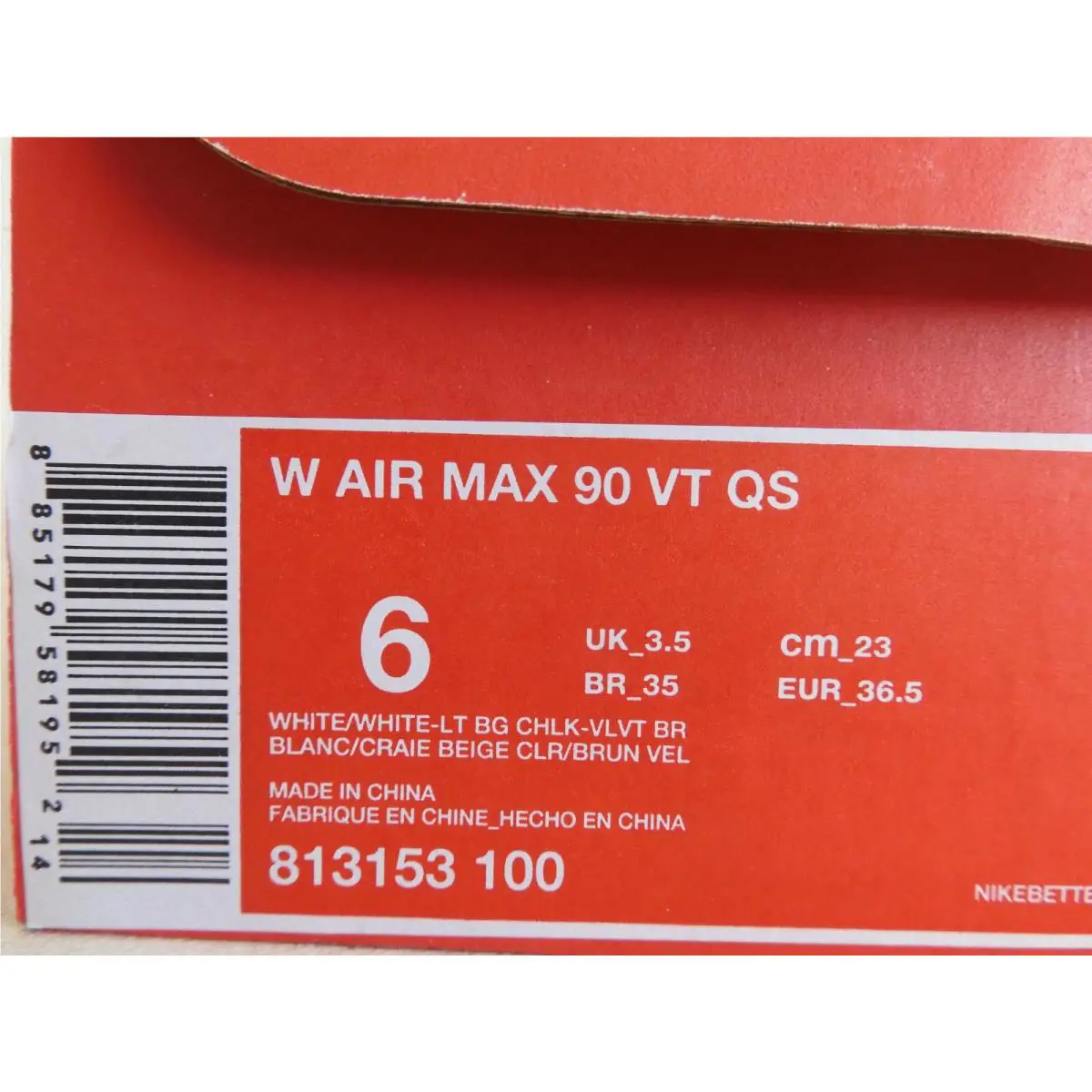 Nike shoes - Nike Air Max 90 - Air Max - 813153-100 - White (UPC: 885179581952) 3