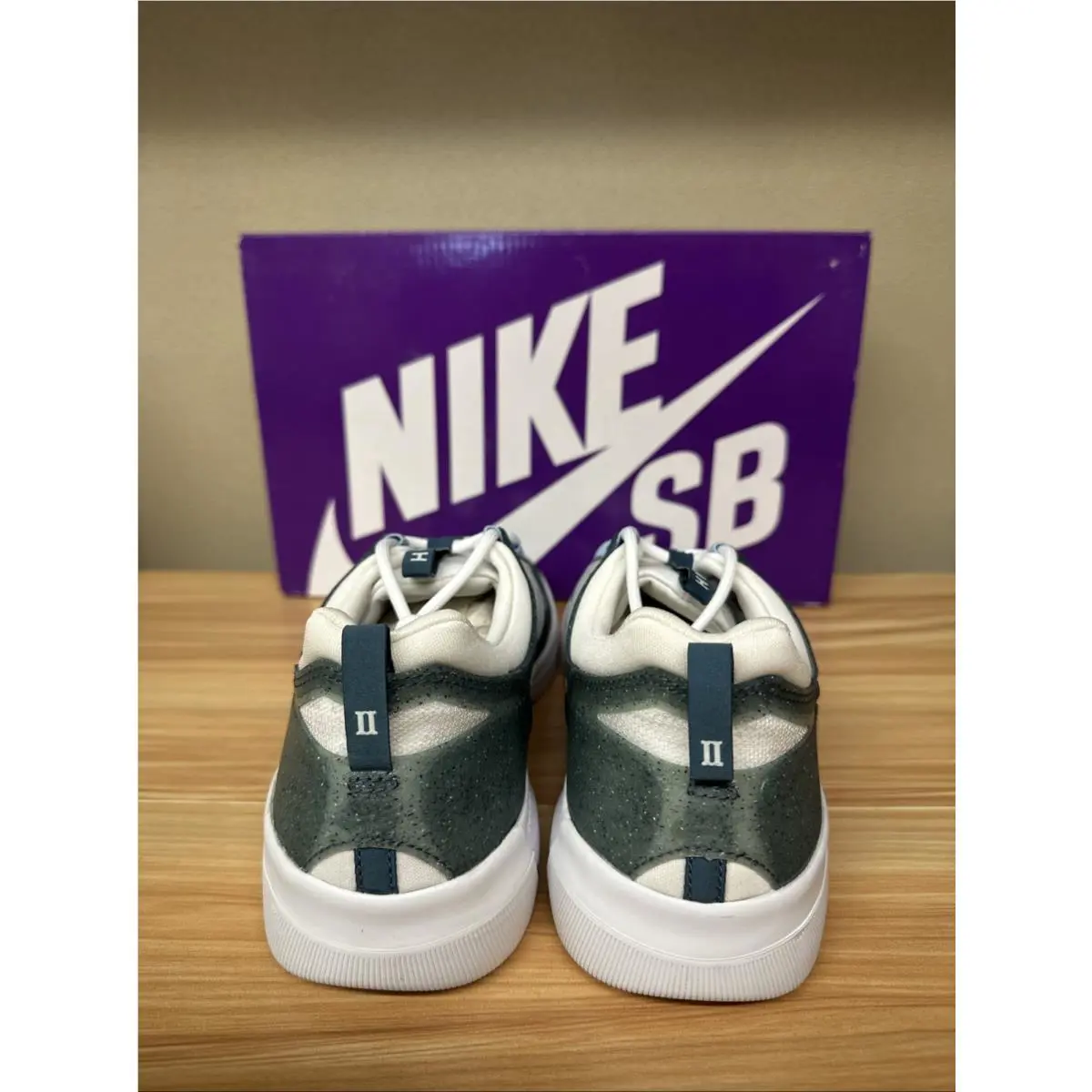 Nike shoes - Nike SB Nyjah - Nyjah - DM7282-001 - Ash Green/White-Boarder Blue 2