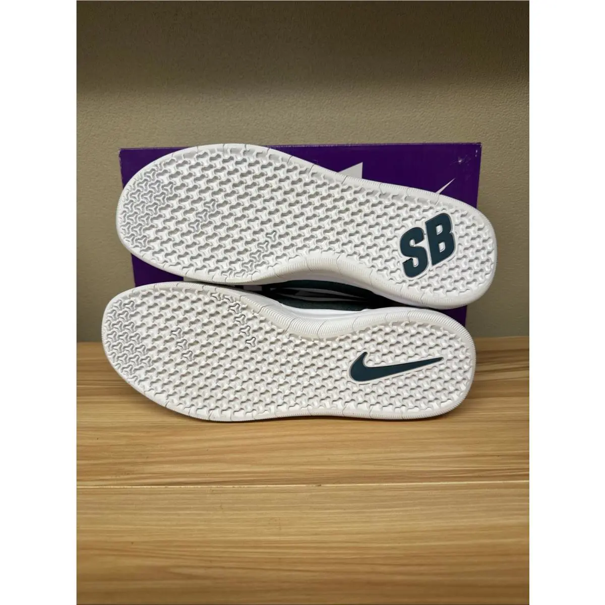 Nike shoes - Nike SB Nyjah - Nyjah - DM7282-001 - Ash Green/White-Boarder Blue 3