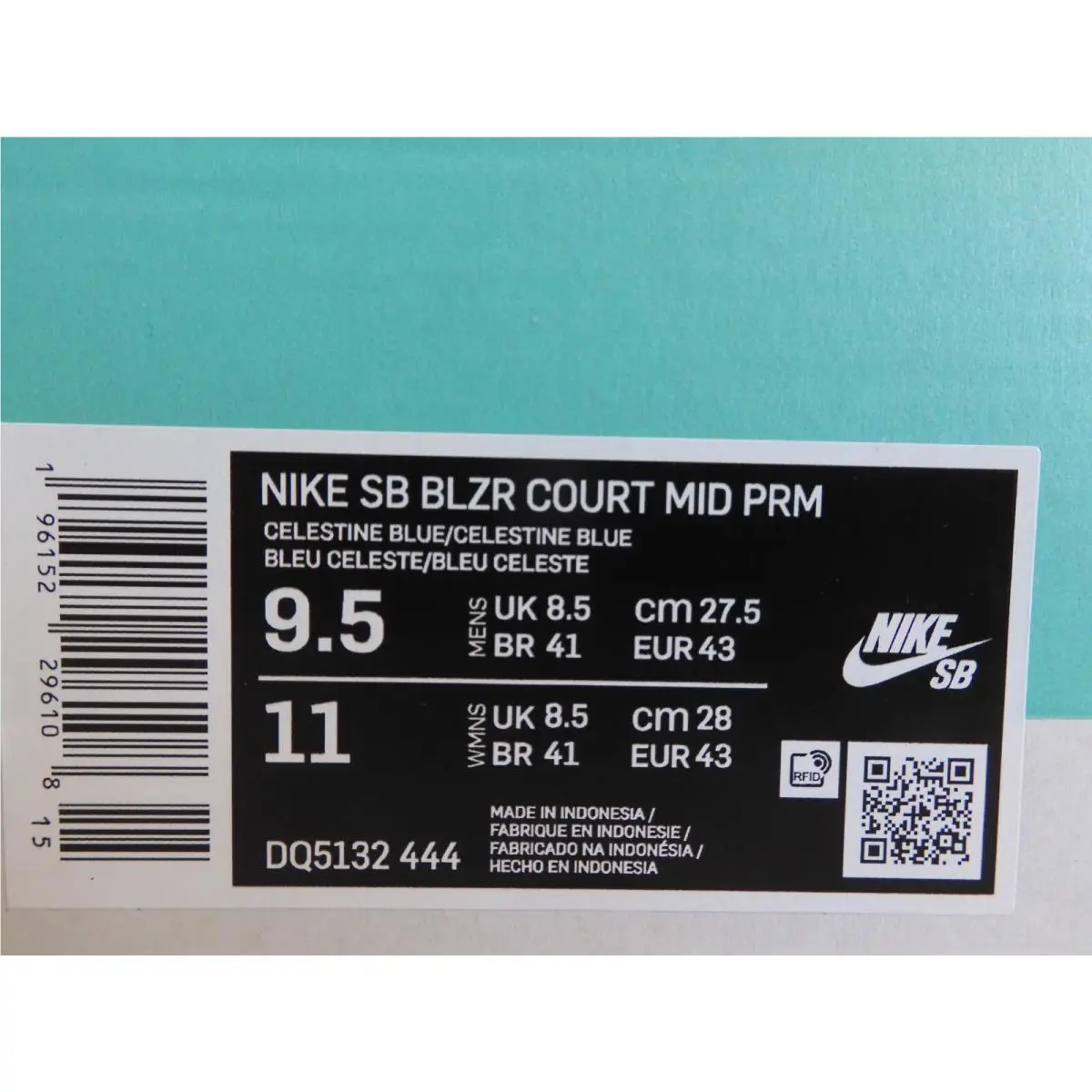 Nike shoes - Nike SB Blazer Court - Blazer Court - DQ5132-444 - Blue (UPC: 196152296108) 3