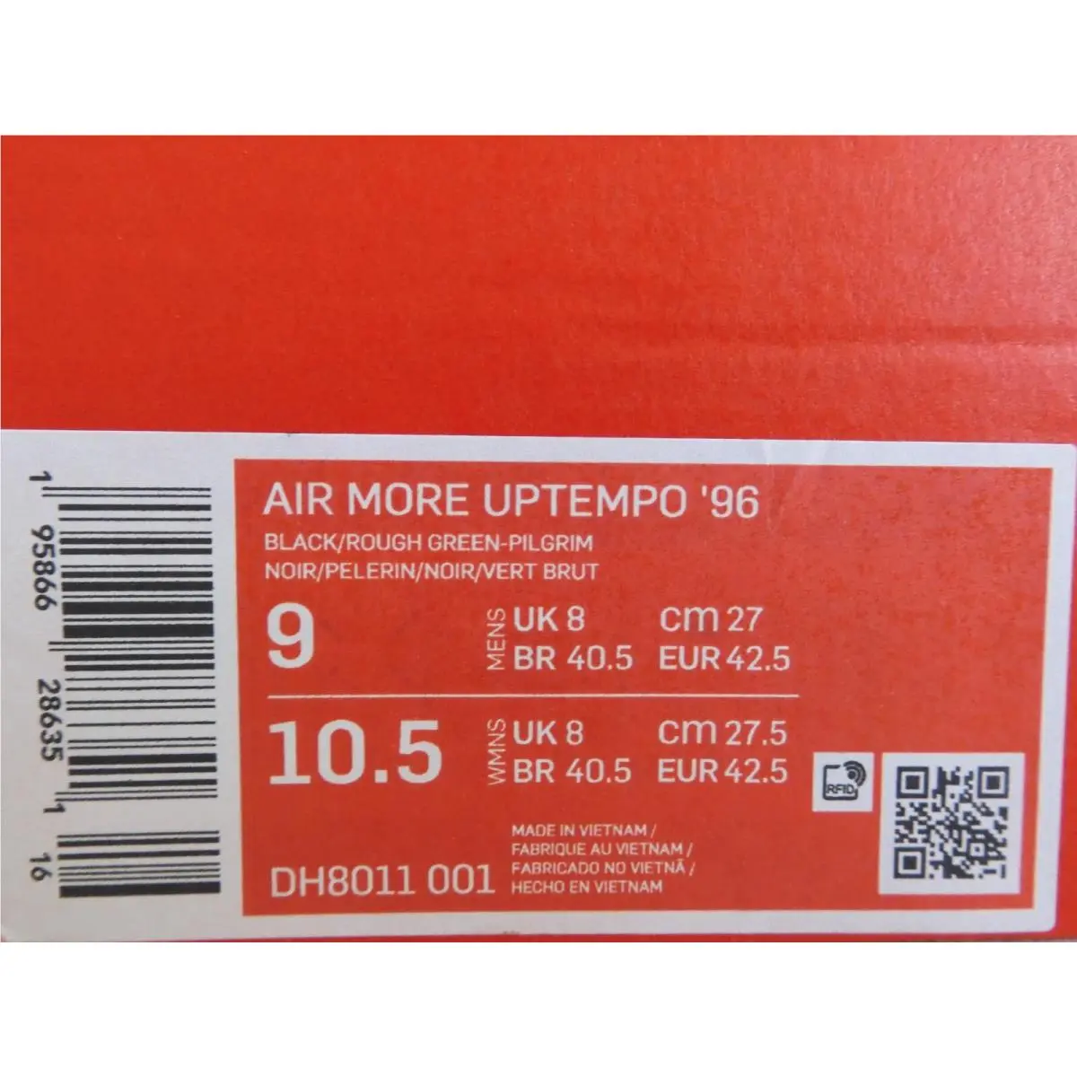 Nike shoes - Nike Air More Uptempo `96 - Black (UPC: 195866286351) 3