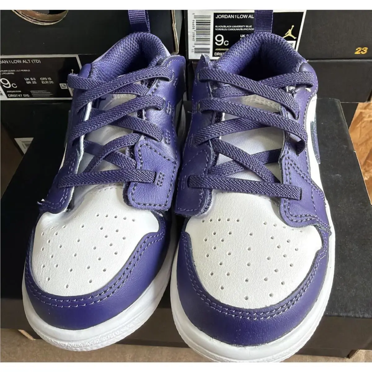 Nike shoes - Air Jordan 1 Low ALT (TD) - DR9747-515 - Purple/White (UPC: 0196608298496) 0