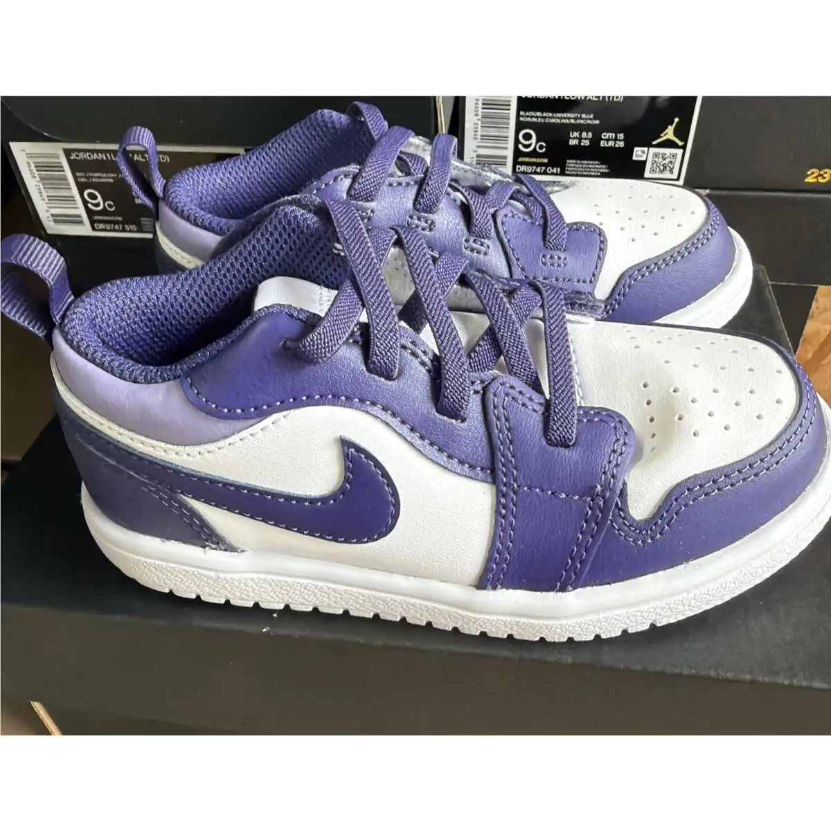 Nike shoes - Air Jordan 1 Low ALT (TD) - DR9747-515 - Purple/White (UPC: 0196608298496) 2