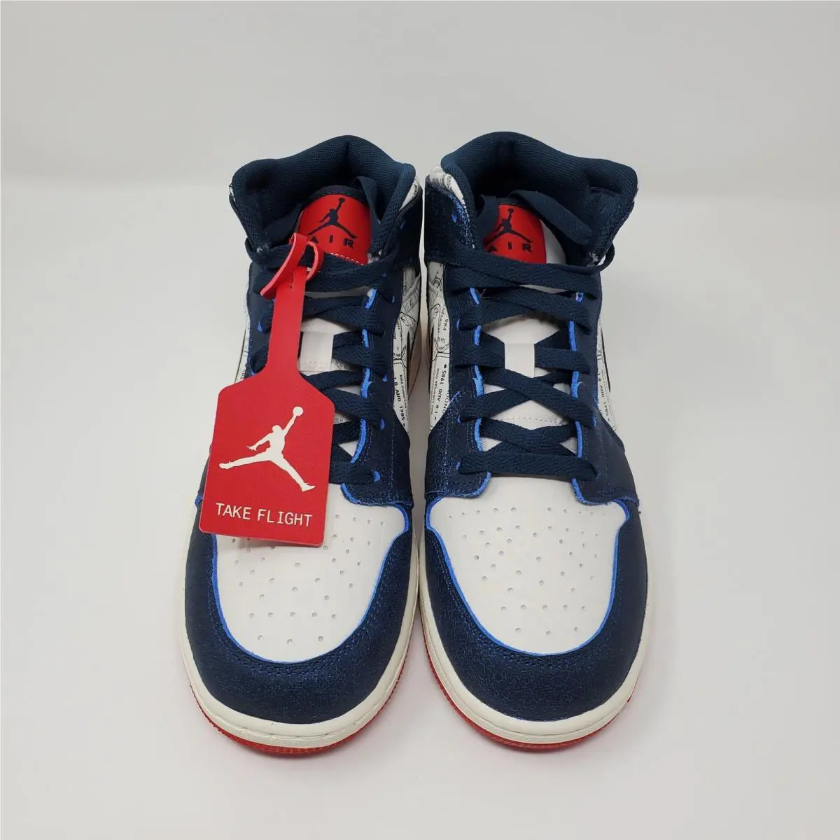 Nike shoes - Air Jordan 1 Mid SE GS - Blue 0