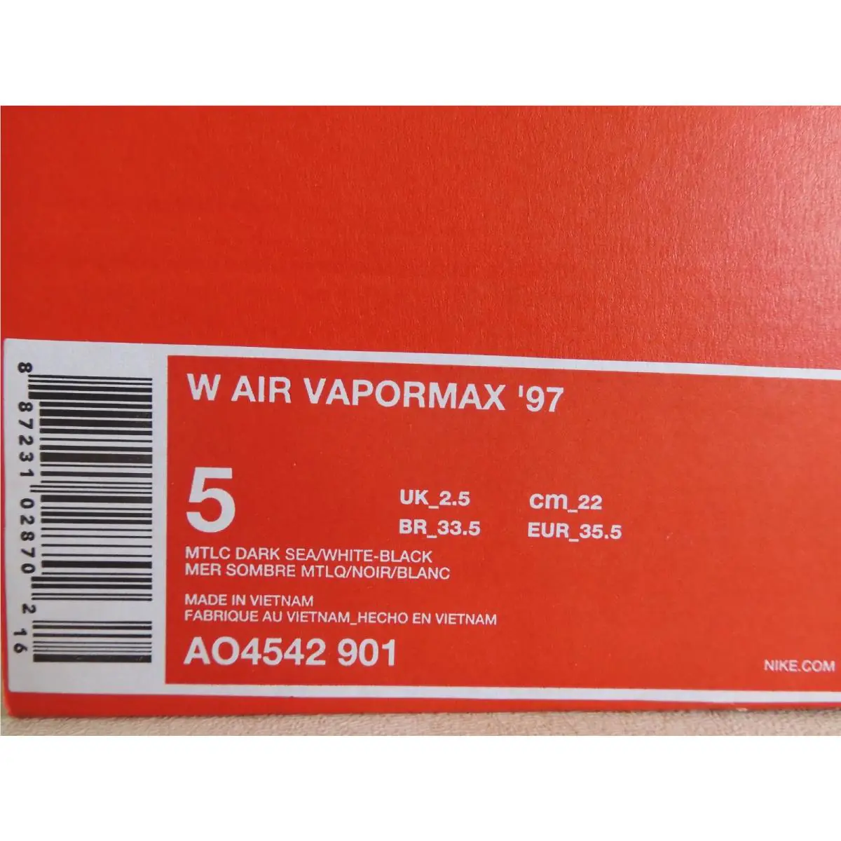 Nike shoes - Nike Air VaporMax 97 - Air VaporMax - AO4542-901 - Blue (UPC: 0887231028702) 3