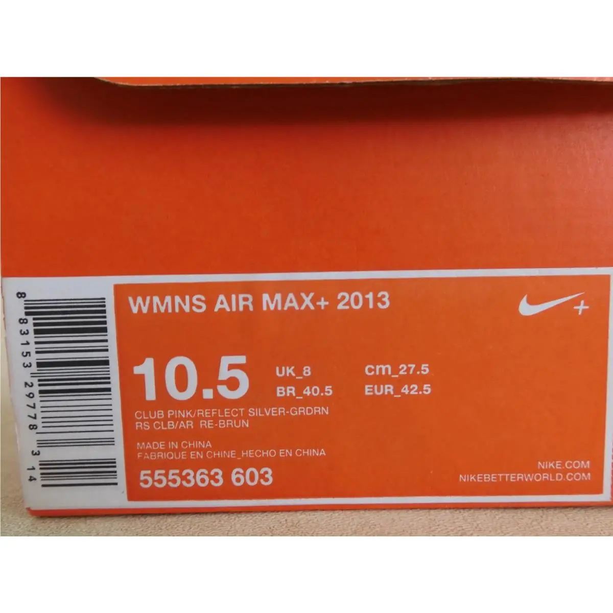 Nike shoes - Nike Air Max 2013 - Air Max - 555363-603 - Pink (UPC: 883153297783) 6
