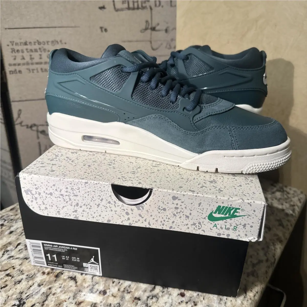 Nike shoes - Air Jordan 4 - Air - FQ7940-300 - Green 1