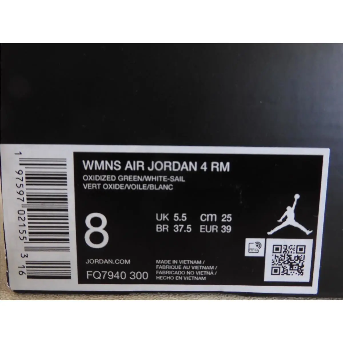 Nike shoes - Air Jordan 4 - Air - FQ7940-300 - Green (UPC: 197597021553) 6