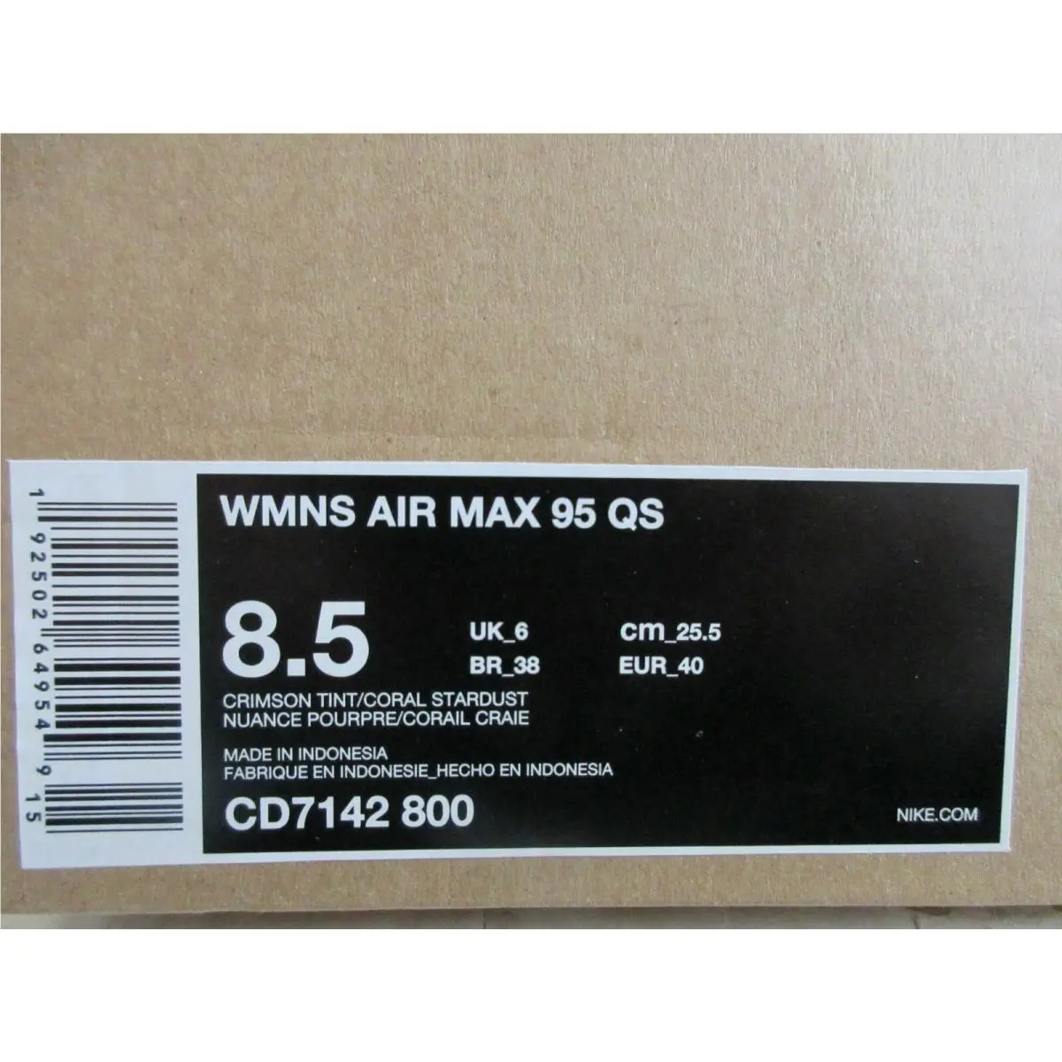 Nike shoes - Nike Air Max 95 - Air Max - CD7142 800 - Ivory (UPC: 0192502649549) 3