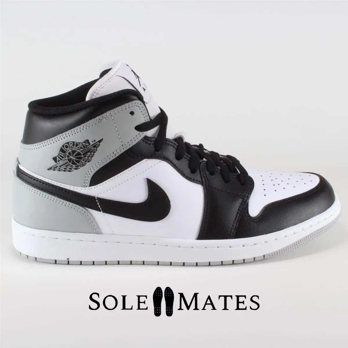 Air Jordan 1 Mid `barons` Smoke Grey White DQ8426-101 Men`s Size 12.5 Shoes by Nike