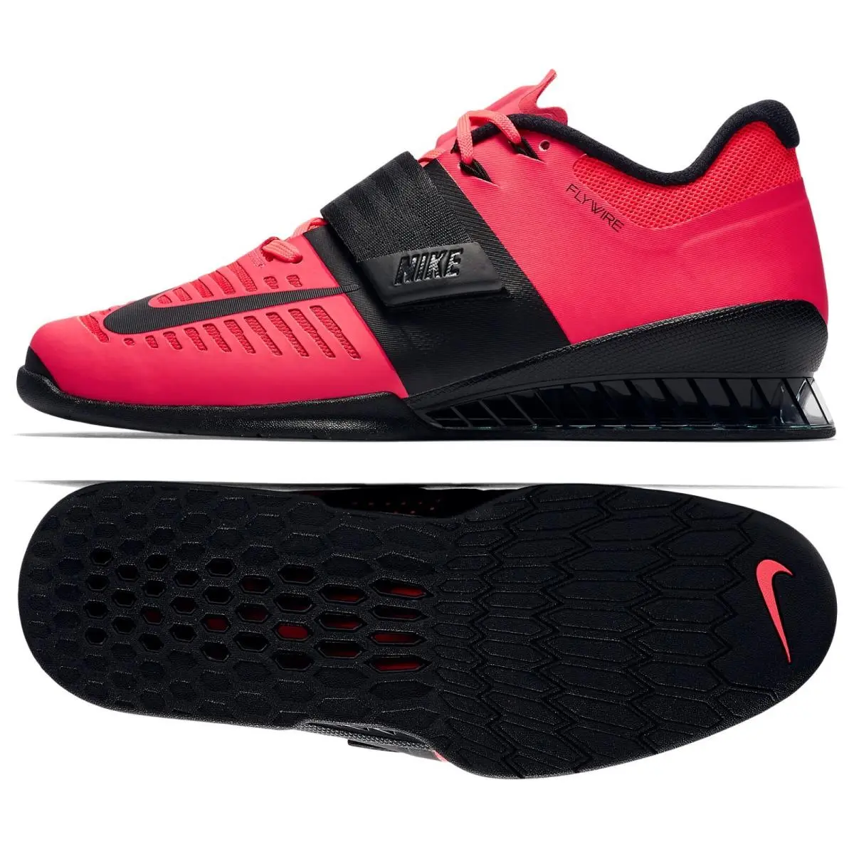 Nike Romaleos 3 Solar Red/black 852933-602 Men`s Weightlifting Shoes Sz 15