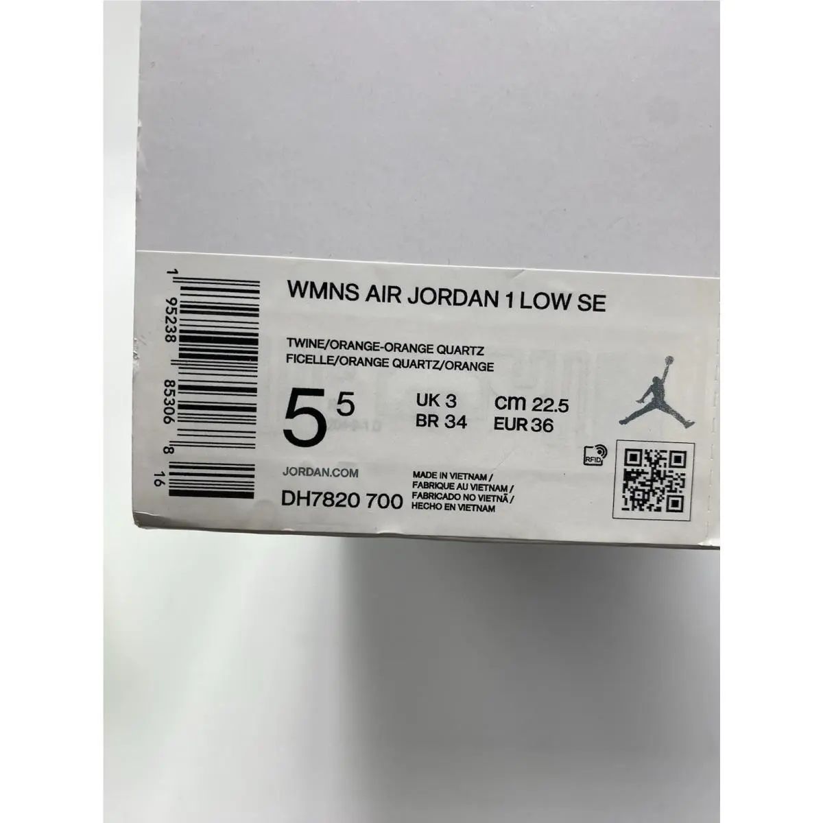Nike shoes - Nike Air Jordan 1 - Air - DH7820 700 - Twine/Orange-Orange Quartz (UPC: 195238853068) 6