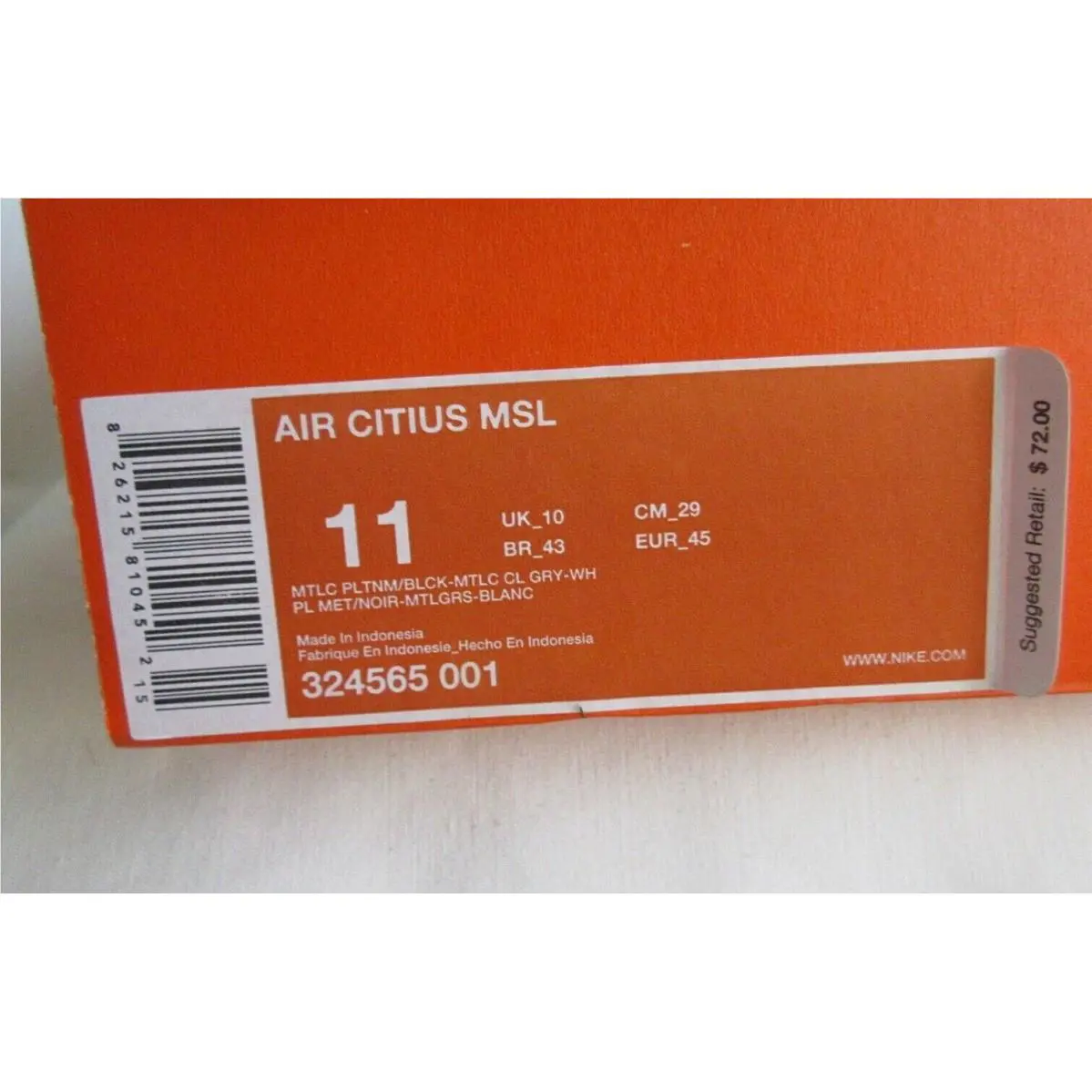 Nike shoes - 324565001 - 324565-001 - White 0
