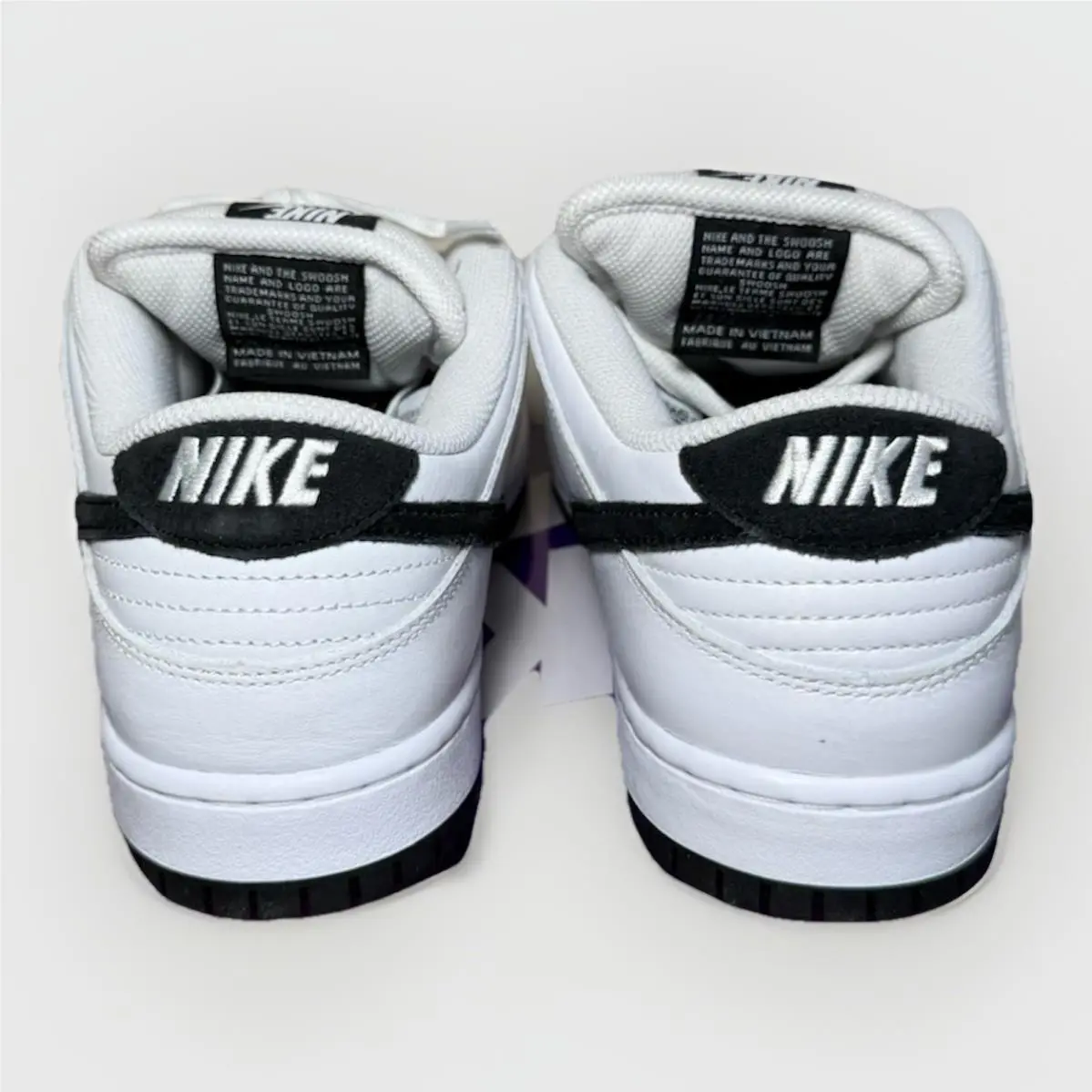 Nike shoes - Nike Dunk SB - Dunk - HF3704-100 - White, Manufacturer: White/Black/White/Black 3