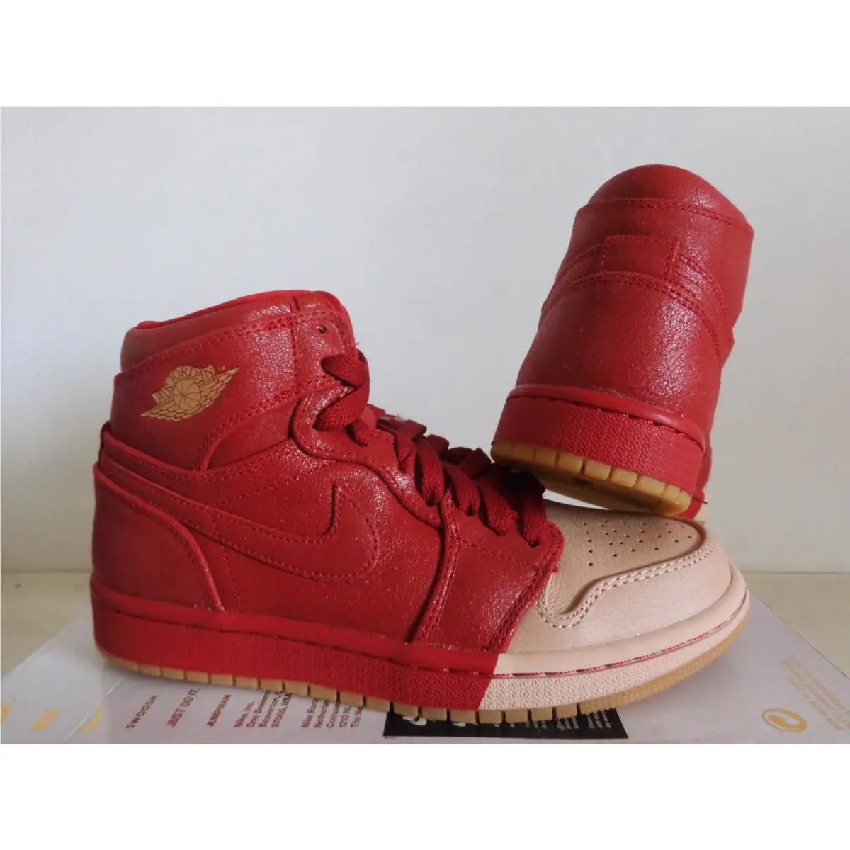 Nike shoes - Air Jordan 1 - Air - AH7389-607 - Red (UPC: 886060257680) 1