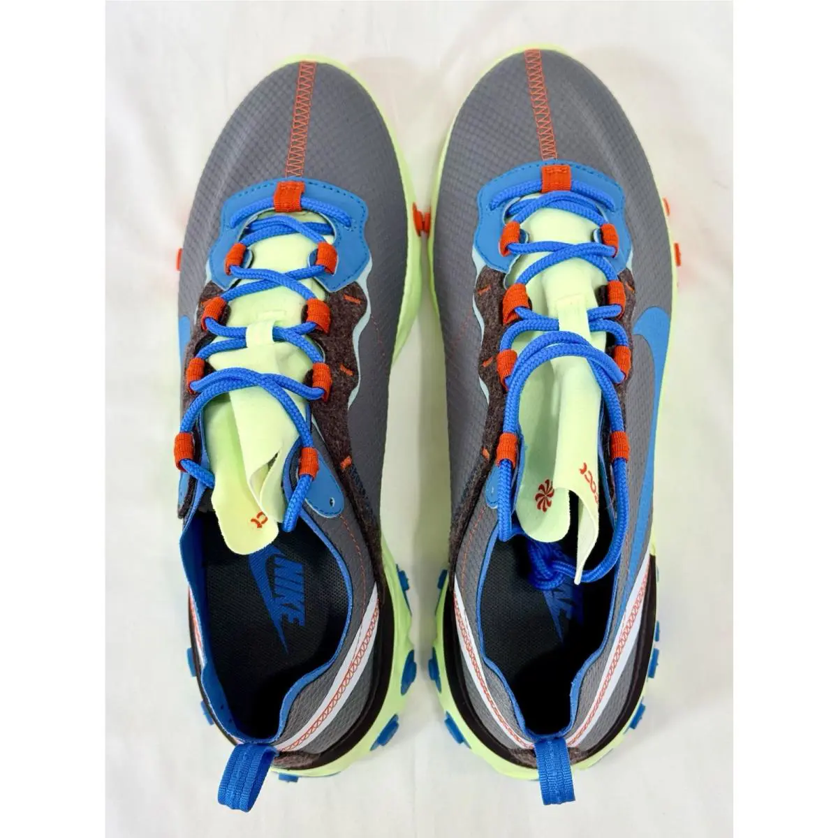 Nike shoes - Nike React Element 55 - React Element - CT1142-700 - Gray, Manufacturer: Volt/Dark Grey/Photo Blue/Blue Stardust (UPC: 0193154833706) 5