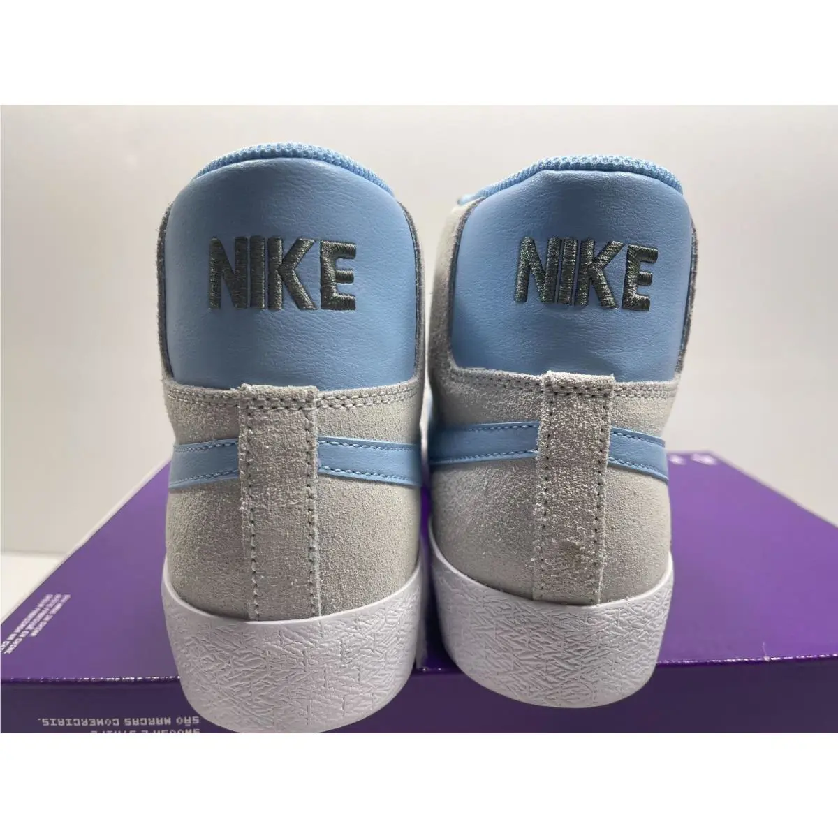 Nike shoes - Nike Sb Blazer - Blazer - 864349-008 - SOFT GREY BABY BLUE (UPC: 194955876923) 0