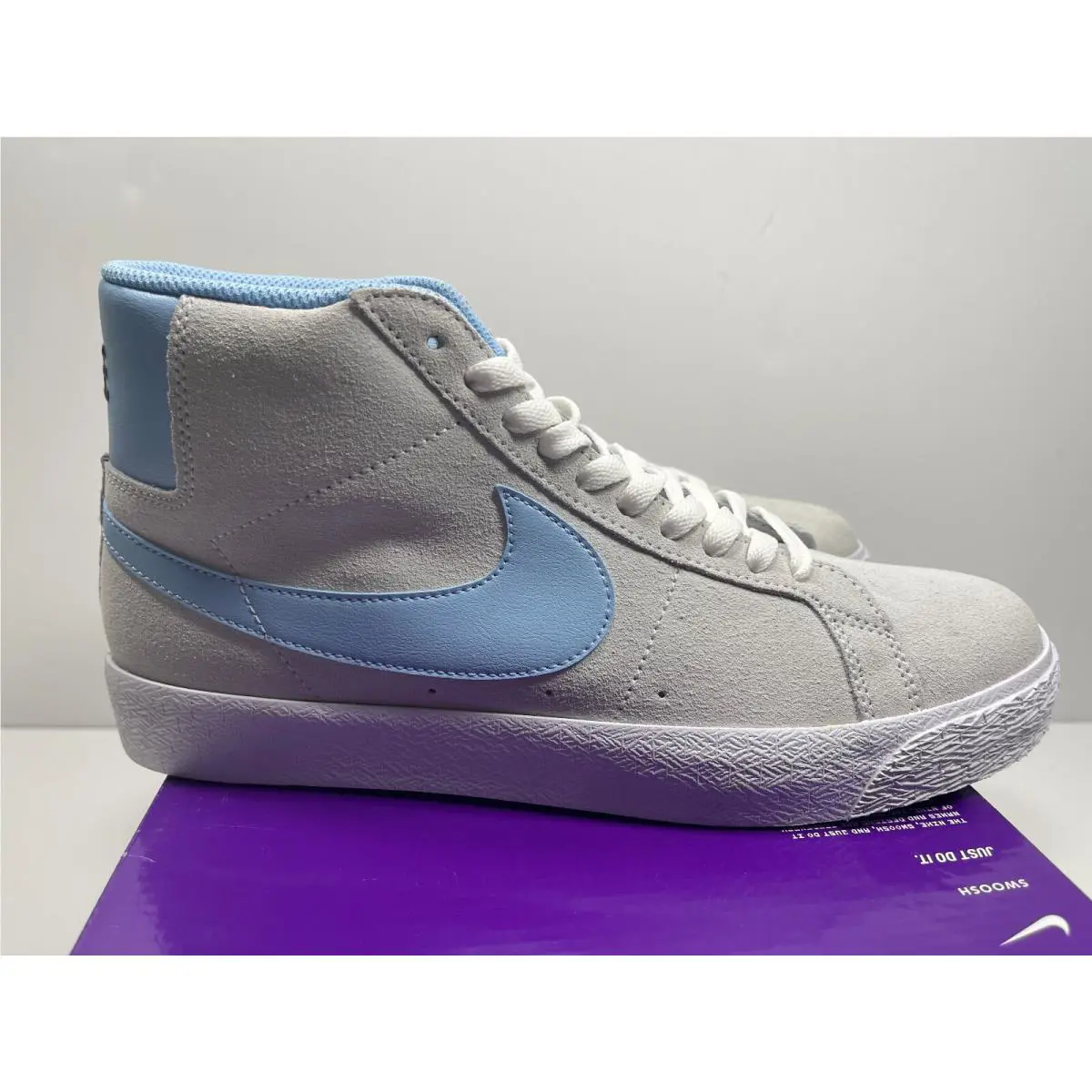 Nike shoes - Nike Sb Blazer - Blazer - 864349-008 - SOFT GREY BABY BLUE (UPC: 194955876923) 1