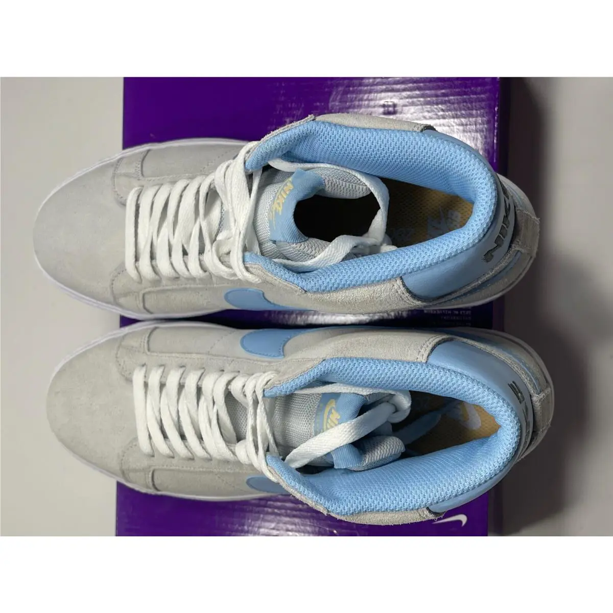Nike shoes - Nike Sb Blazer - Blazer - 864349-008 - SOFT GREY BABY BLUE (UPC: 194955876923) 6