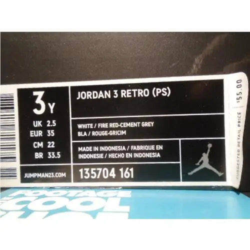 Nike shoes - Nike Air Jordan 3 Retro - White 7
